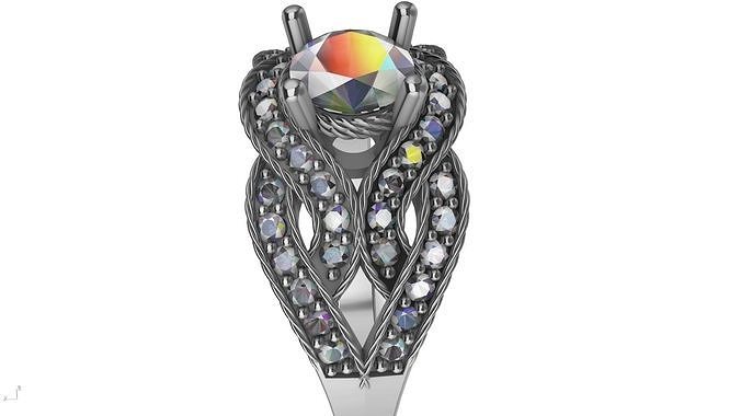 ROPE INFINITY ENGAGEMENT RING stl verified  3D print model