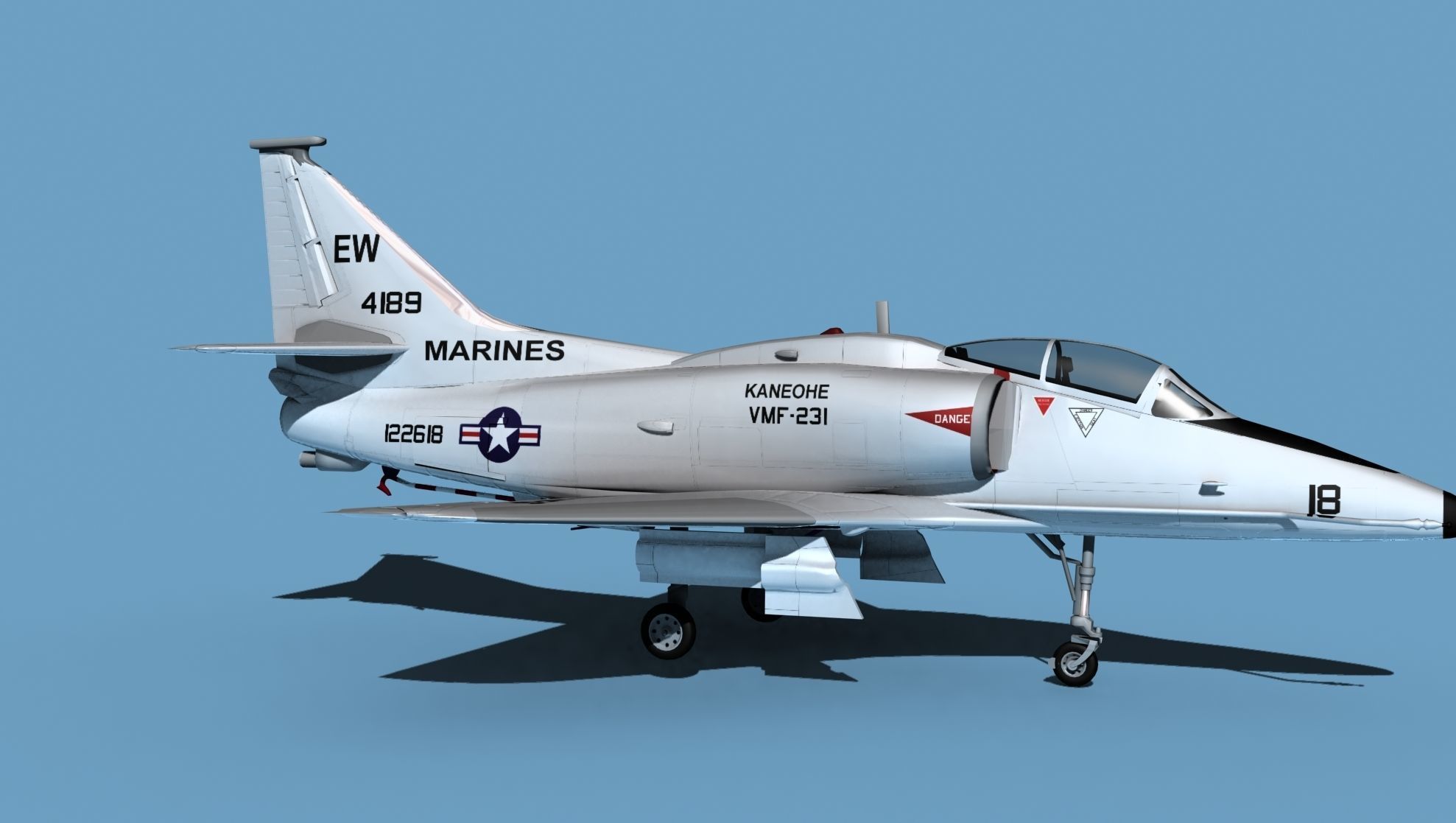 Douglas TA-4M Skyhawk V04 USMC 3D model_3