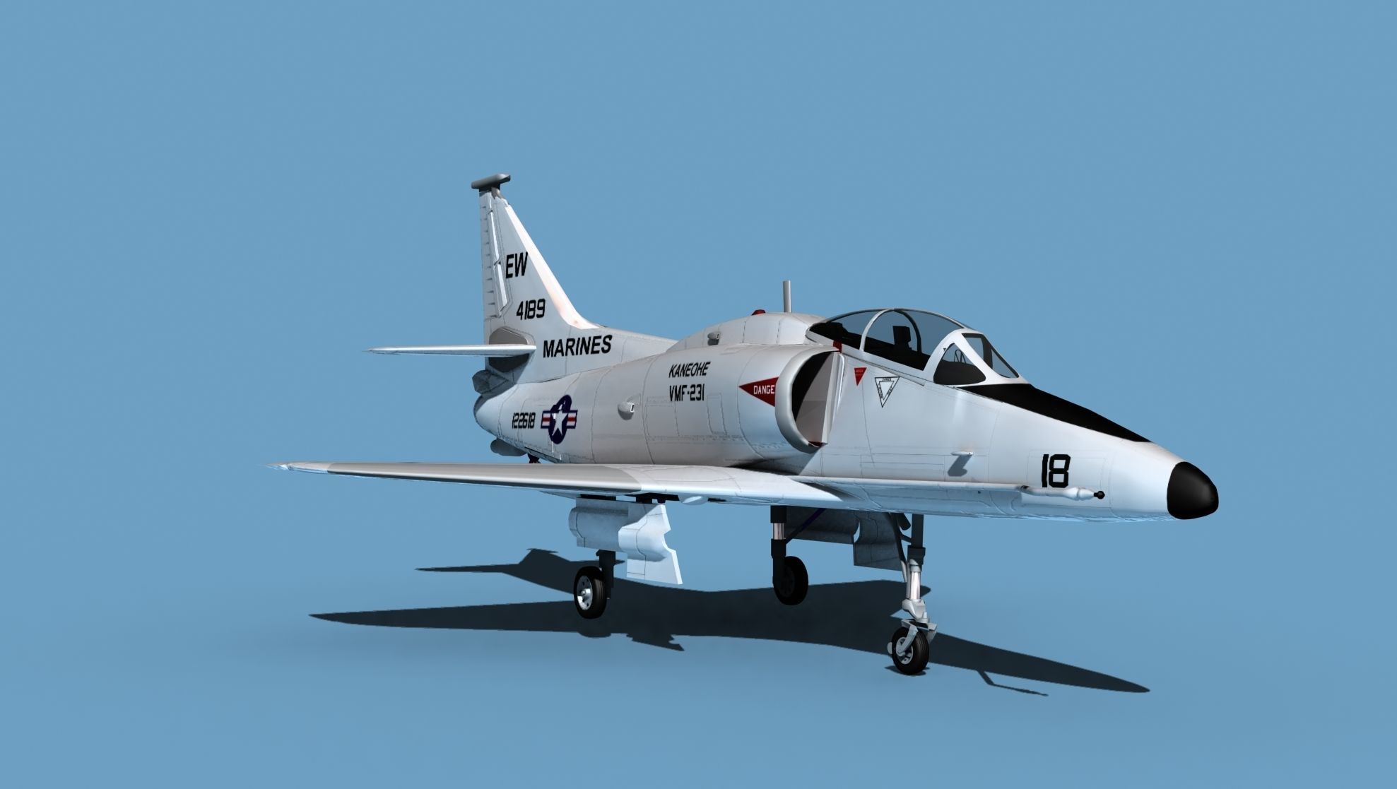 Douglas TA-4M Skyhawk V04 USMC 3D model_2