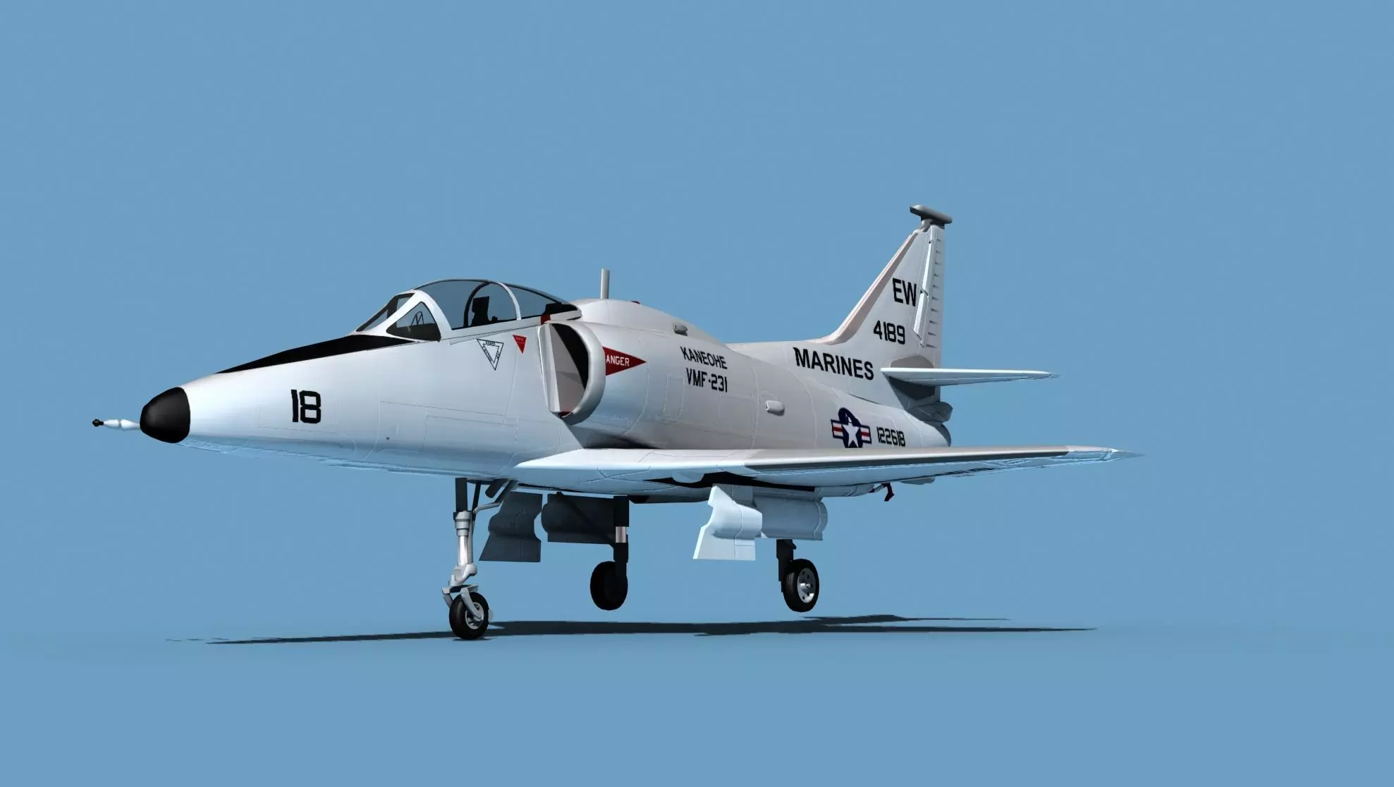 Douglas TA-4M Skyhawk V04 USMC 3D model_0