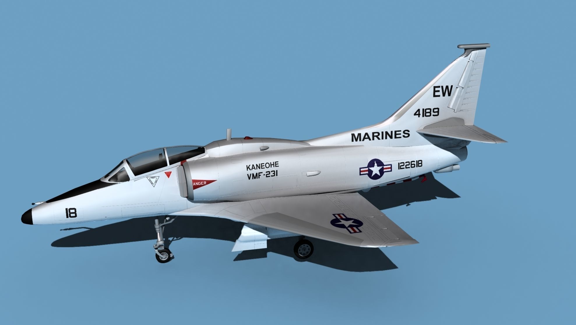 Douglas TA-4M Skyhawk V04 USMC 3D model_9