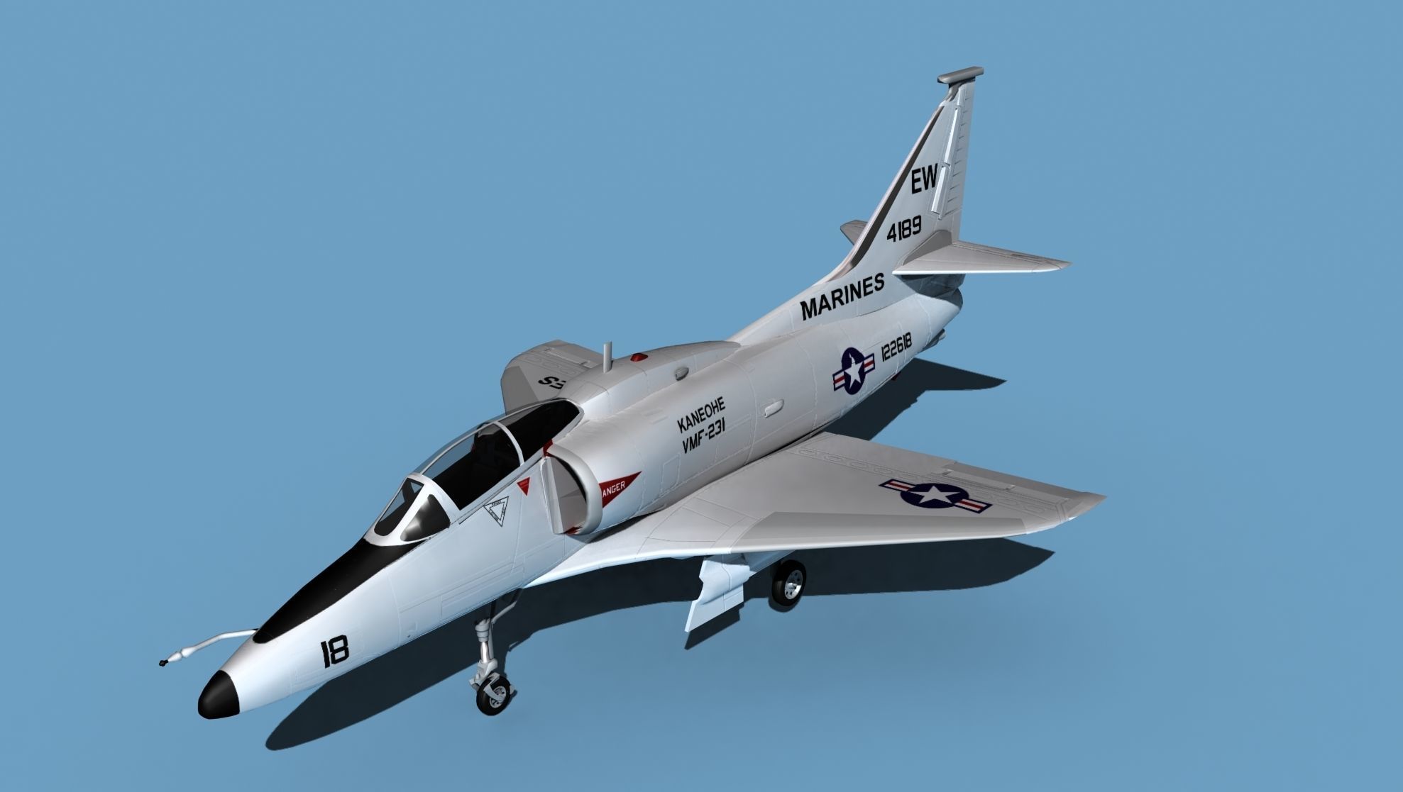 Douglas TA-4M Skyhawk V04 USMC 3D model_10