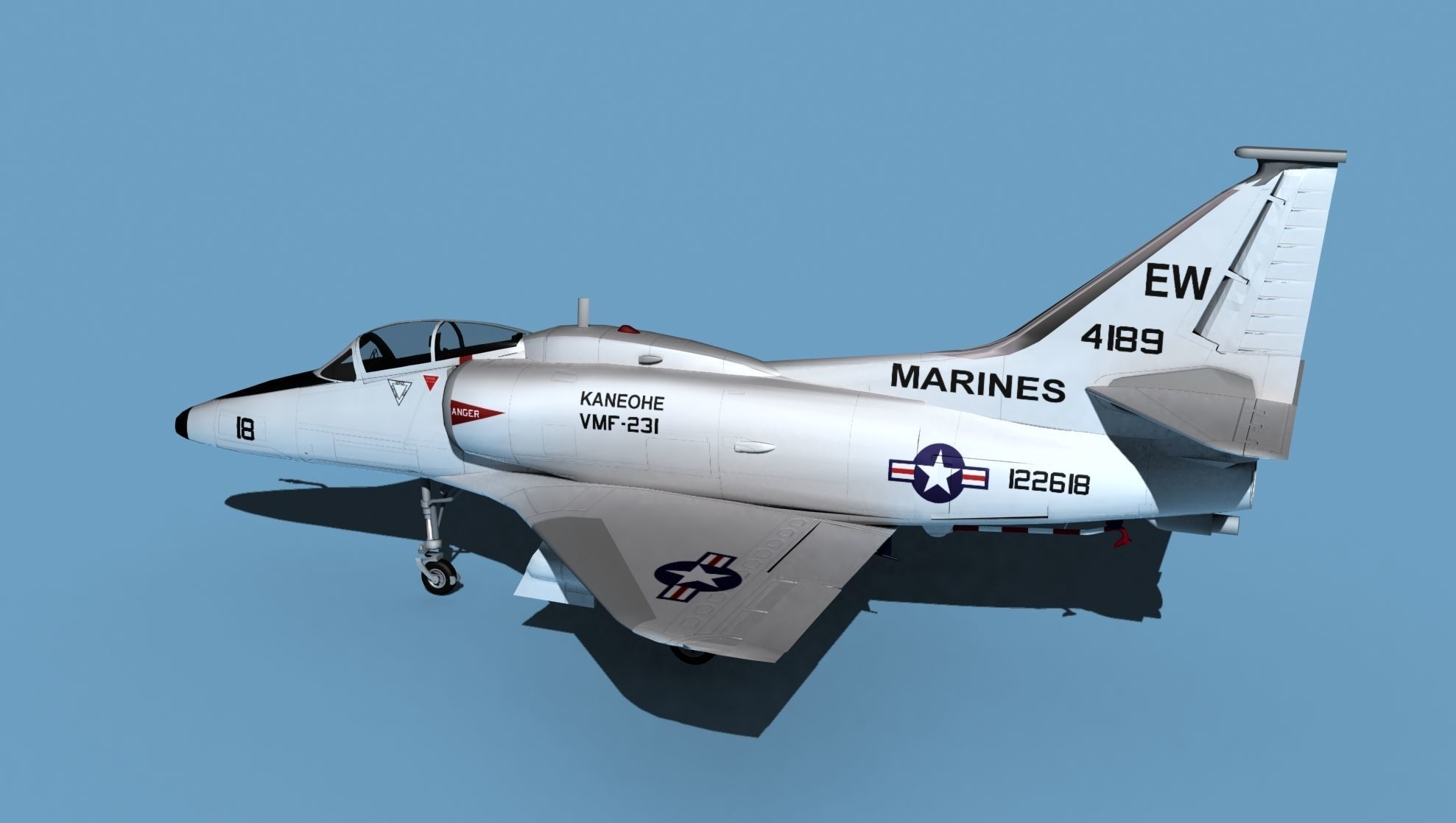 Douglas TA-4M Skyhawk V04 USMC 3D model_8