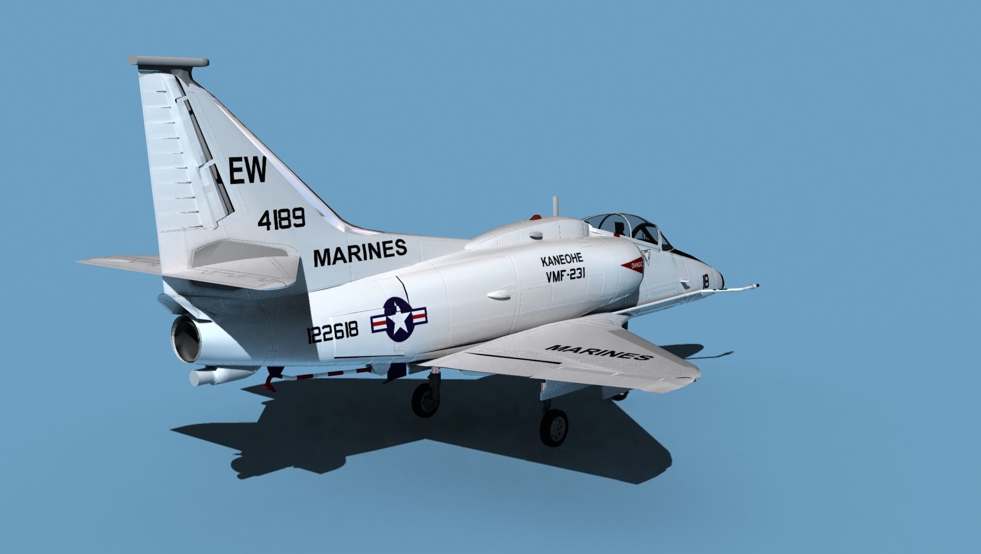 Douglas TA-4M Skyhawk V04 USMC 3D model_5