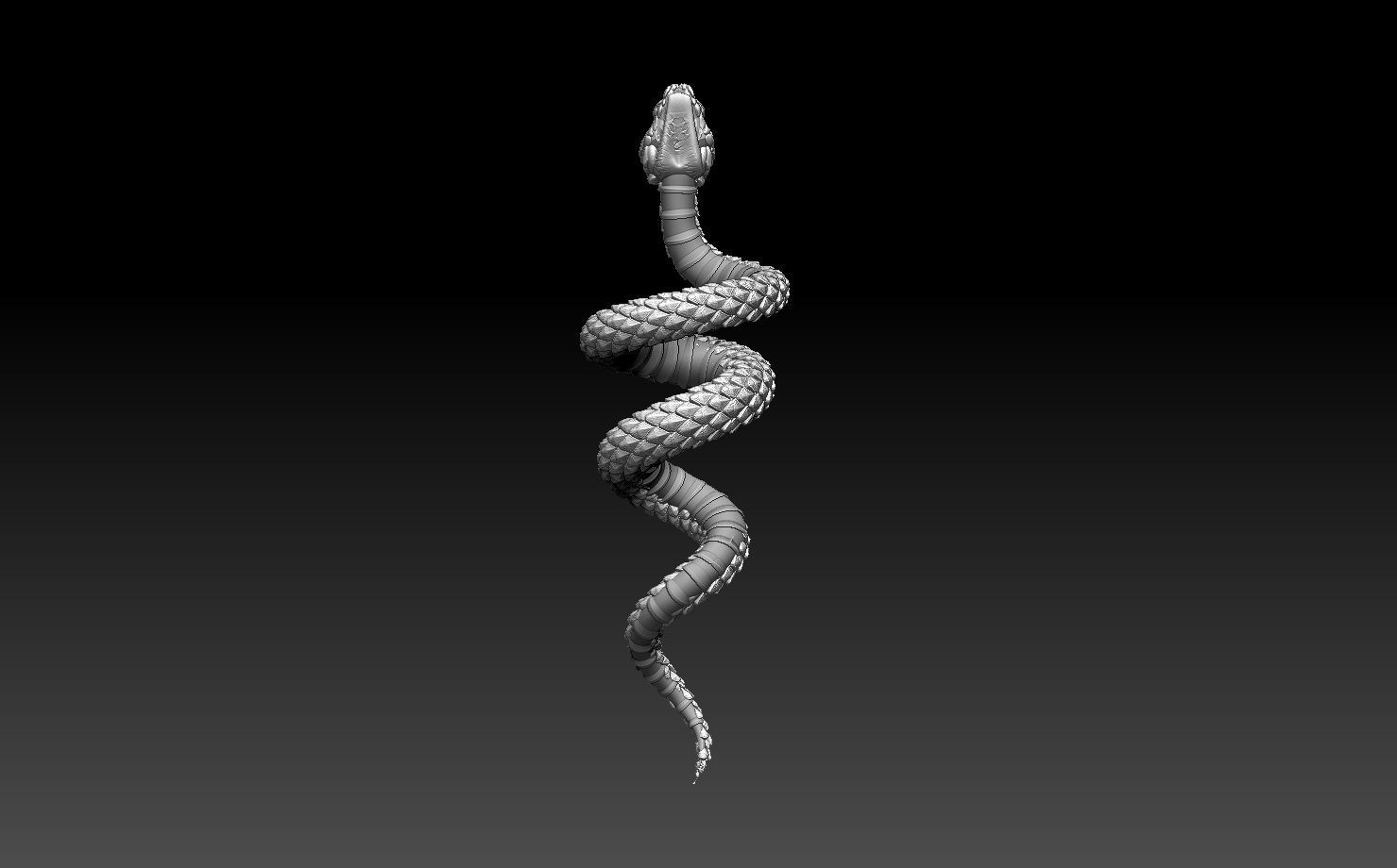 snake 3D print model_56