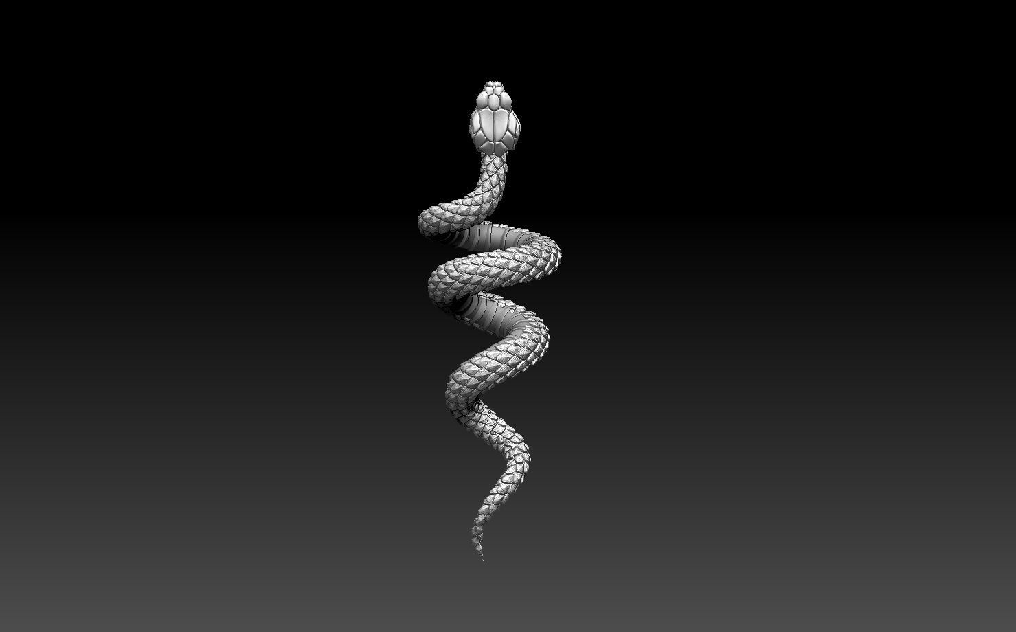 snake 3D print model_97