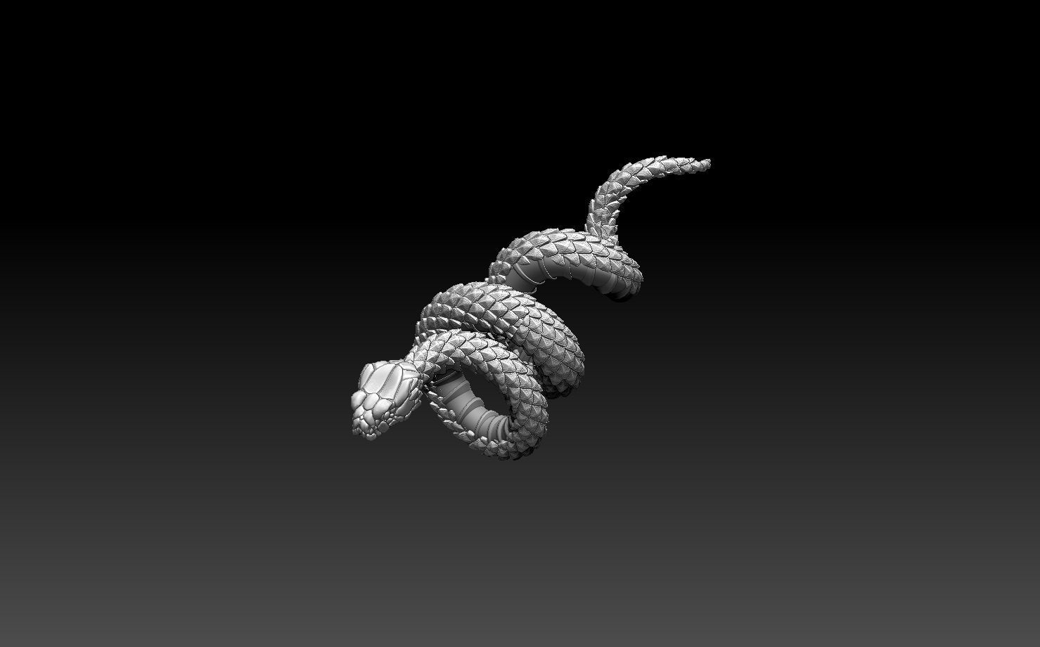snake 3D print model_109