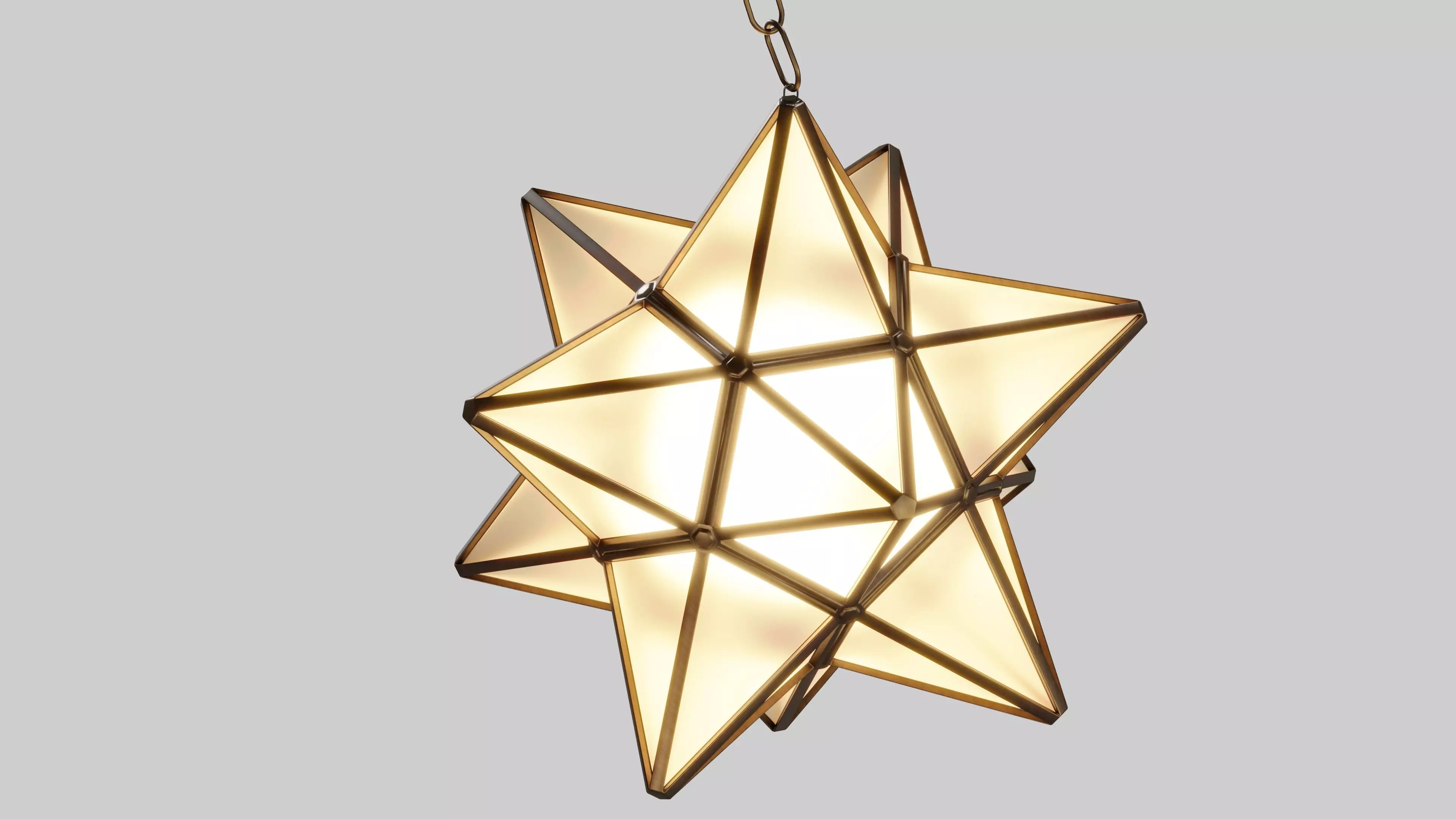 Star Shape Lamp 3D model_0