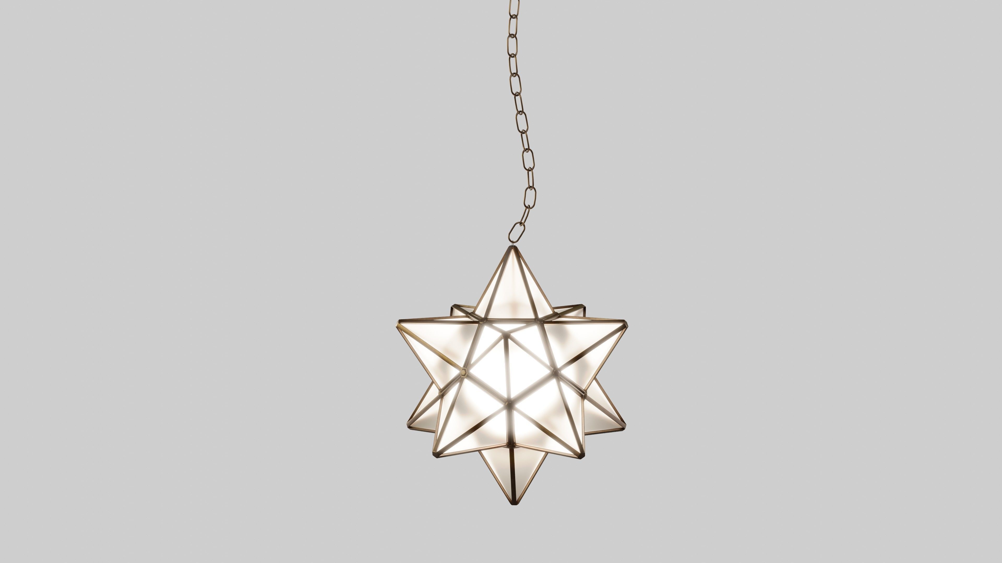Star Shape Lamp 3D model_2