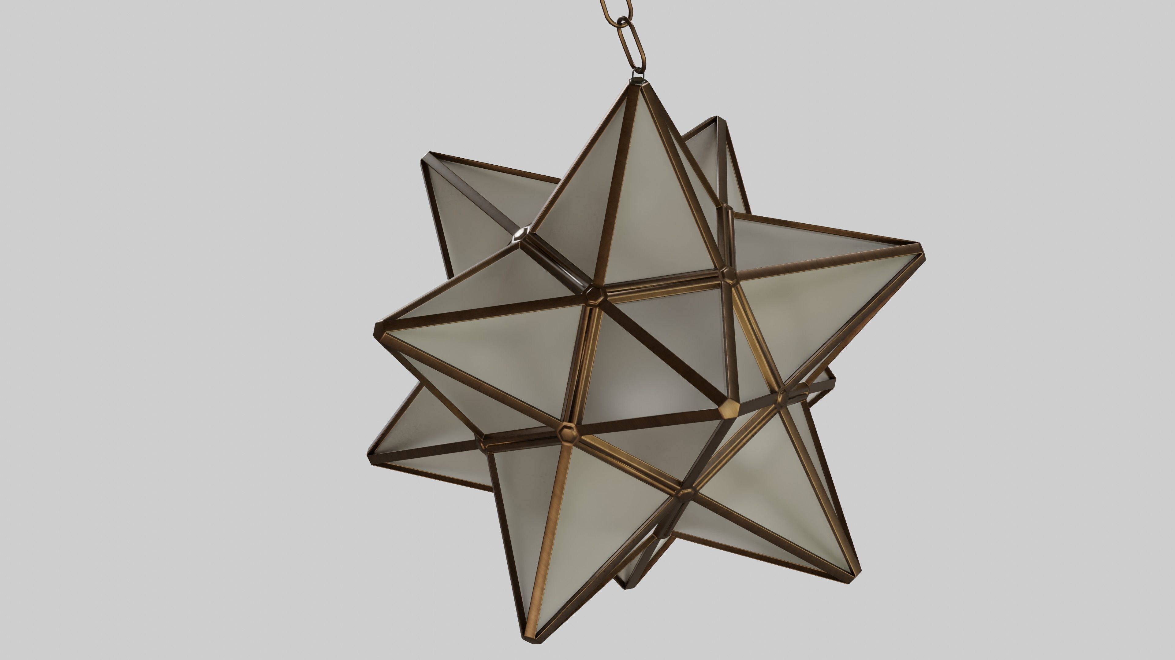 Star Shape Lamp 3D model_1
