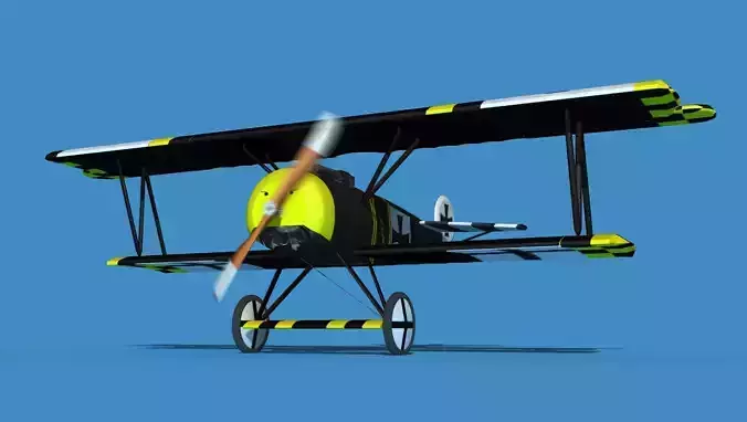 Fokker D-VI V01 3D model