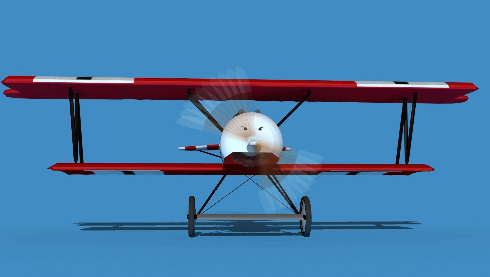 Fokker D-VI V03 3D model_1