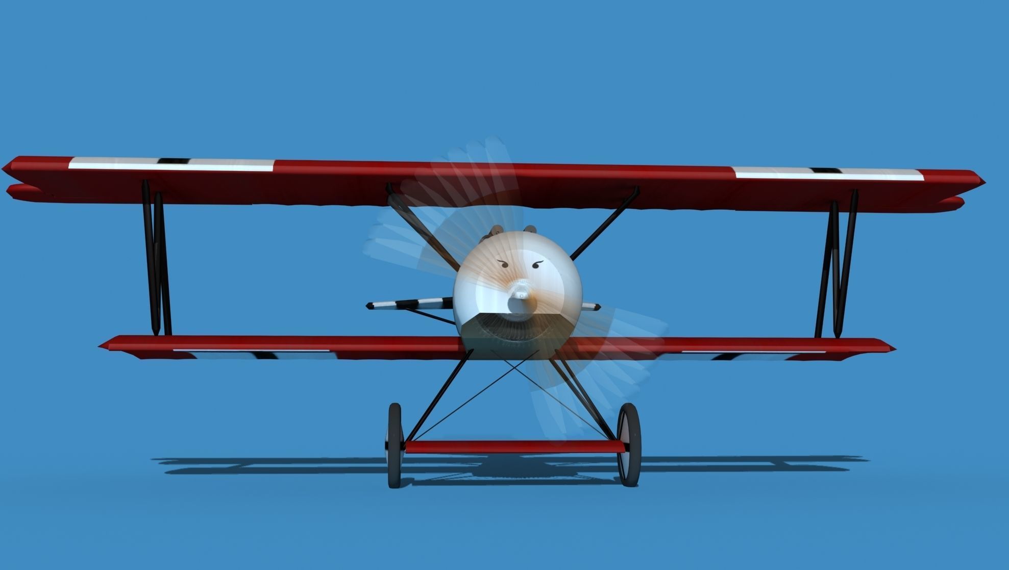 Fokker D-VI V06 3D model_1