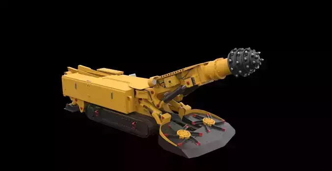RoadheaderEBZ160 mining machine 3D model