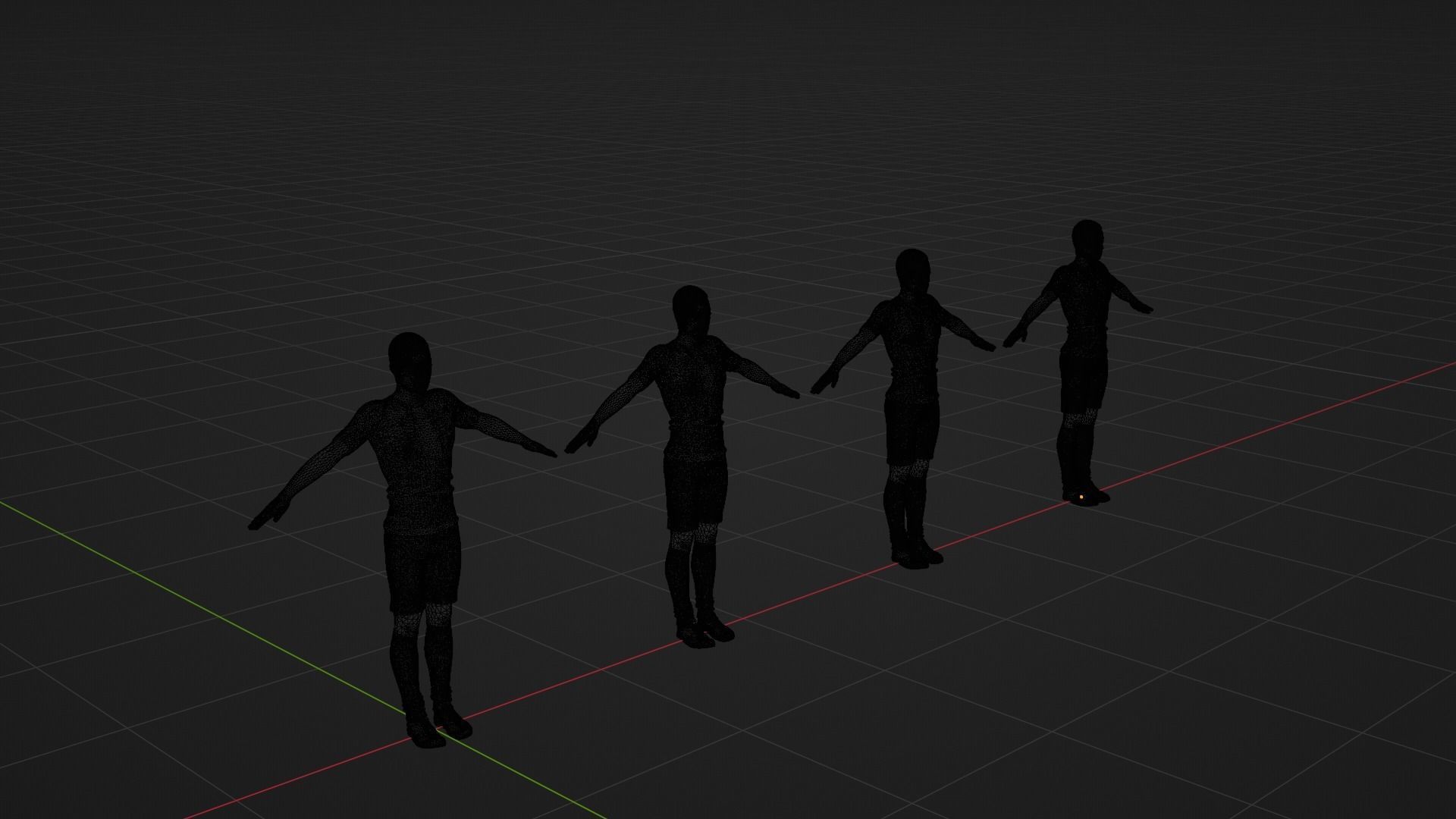 Cristiano Ronaldo - Manchester - Madrid - Juventus - Portugal Low-poly 3D model_24