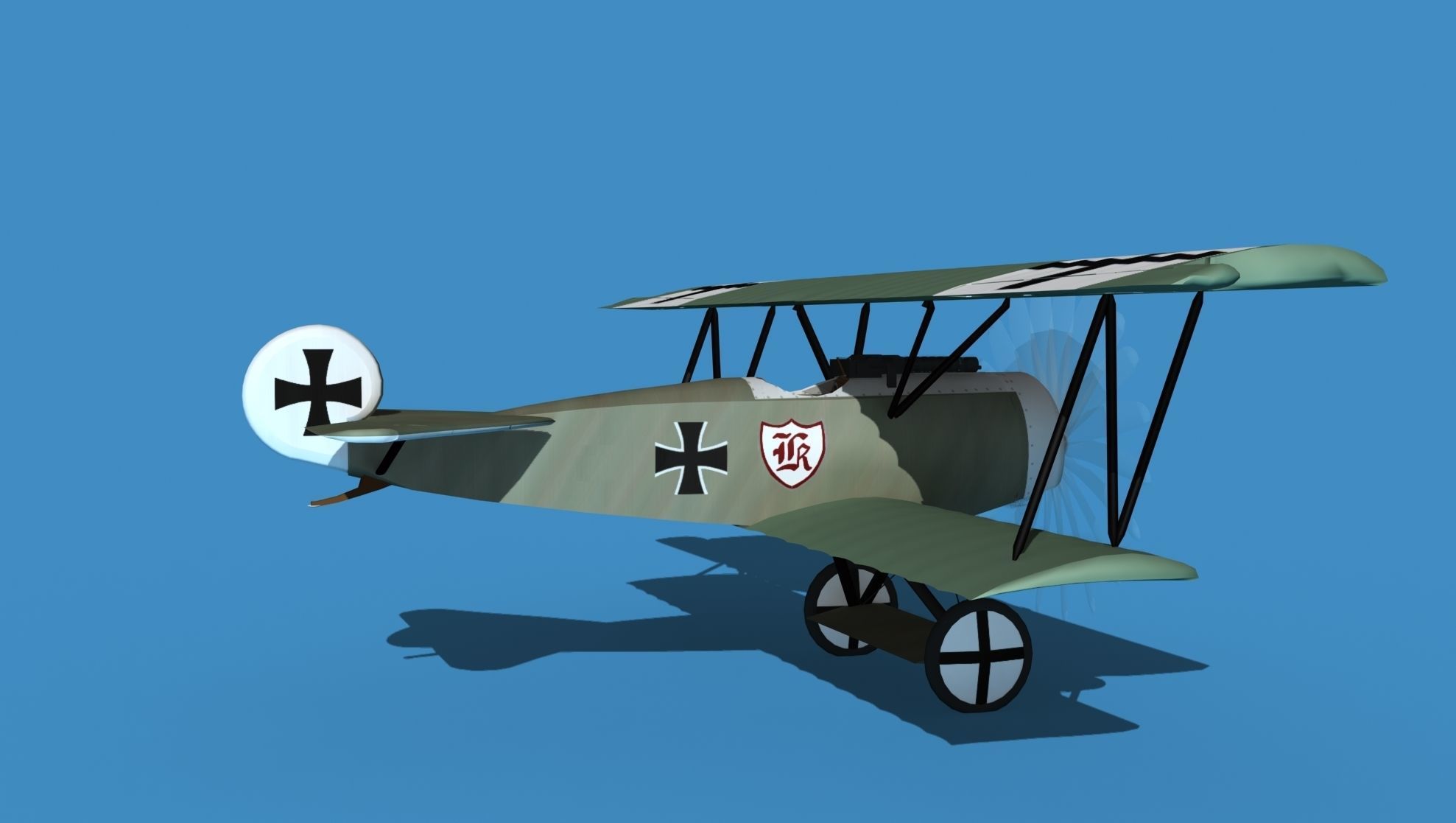 Fokker D-VI V14 3D model_4