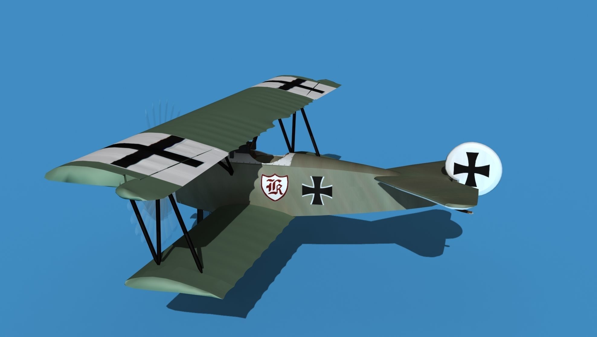 Fokker D-VI V14 3D model_8