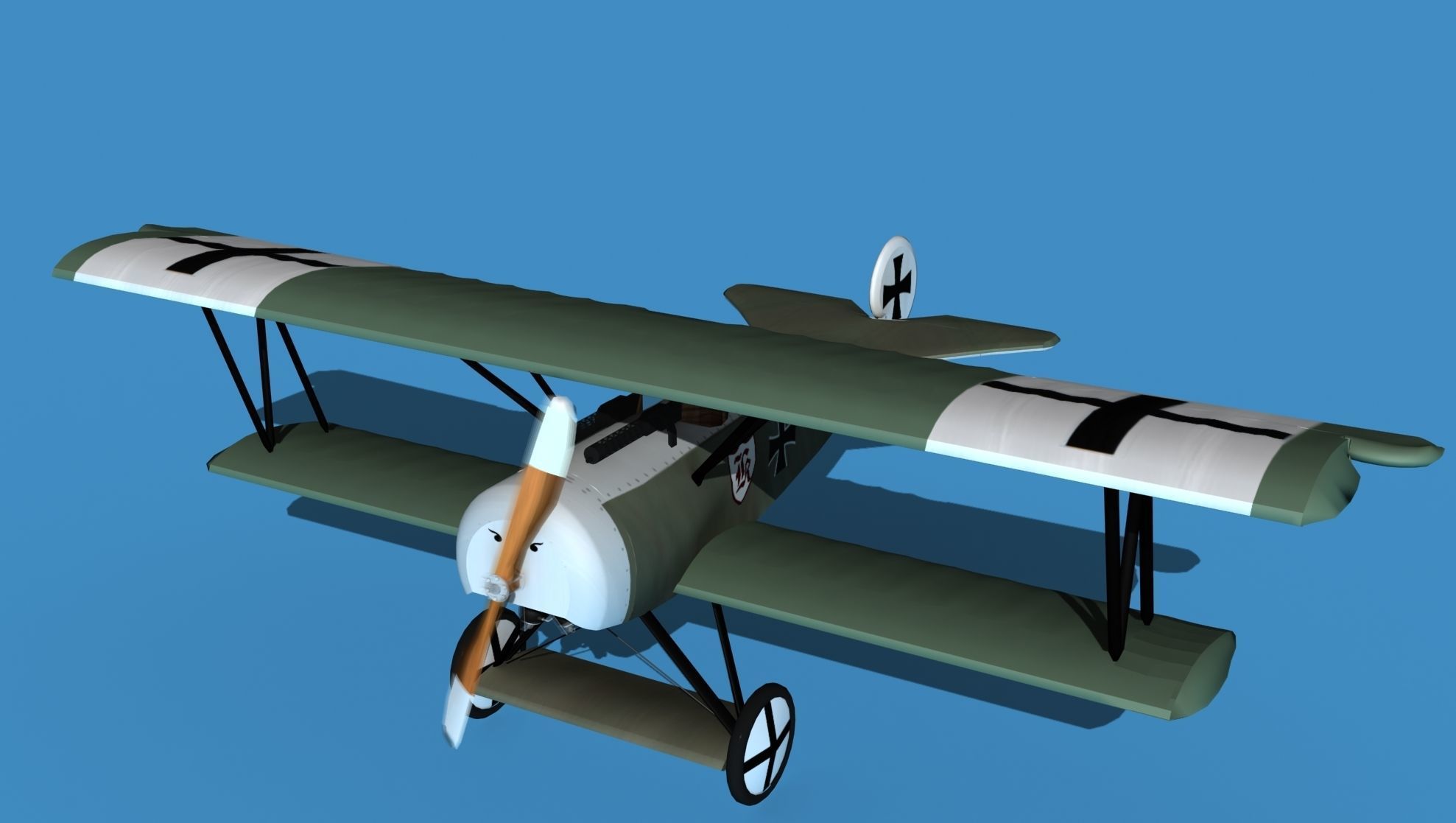 Fokker D-VI V14 3D model_10