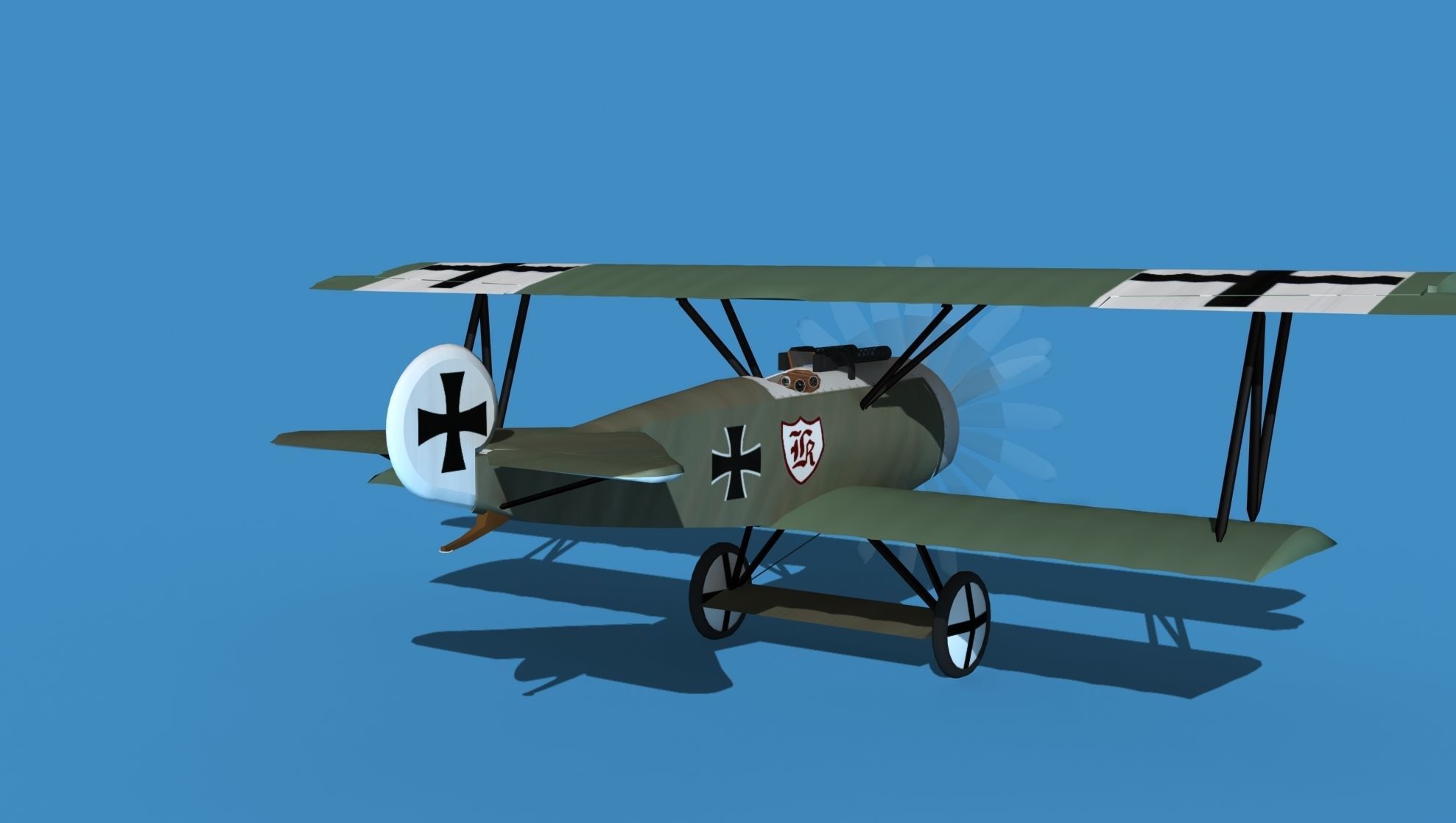Fokker D-VI V14 3D model_5