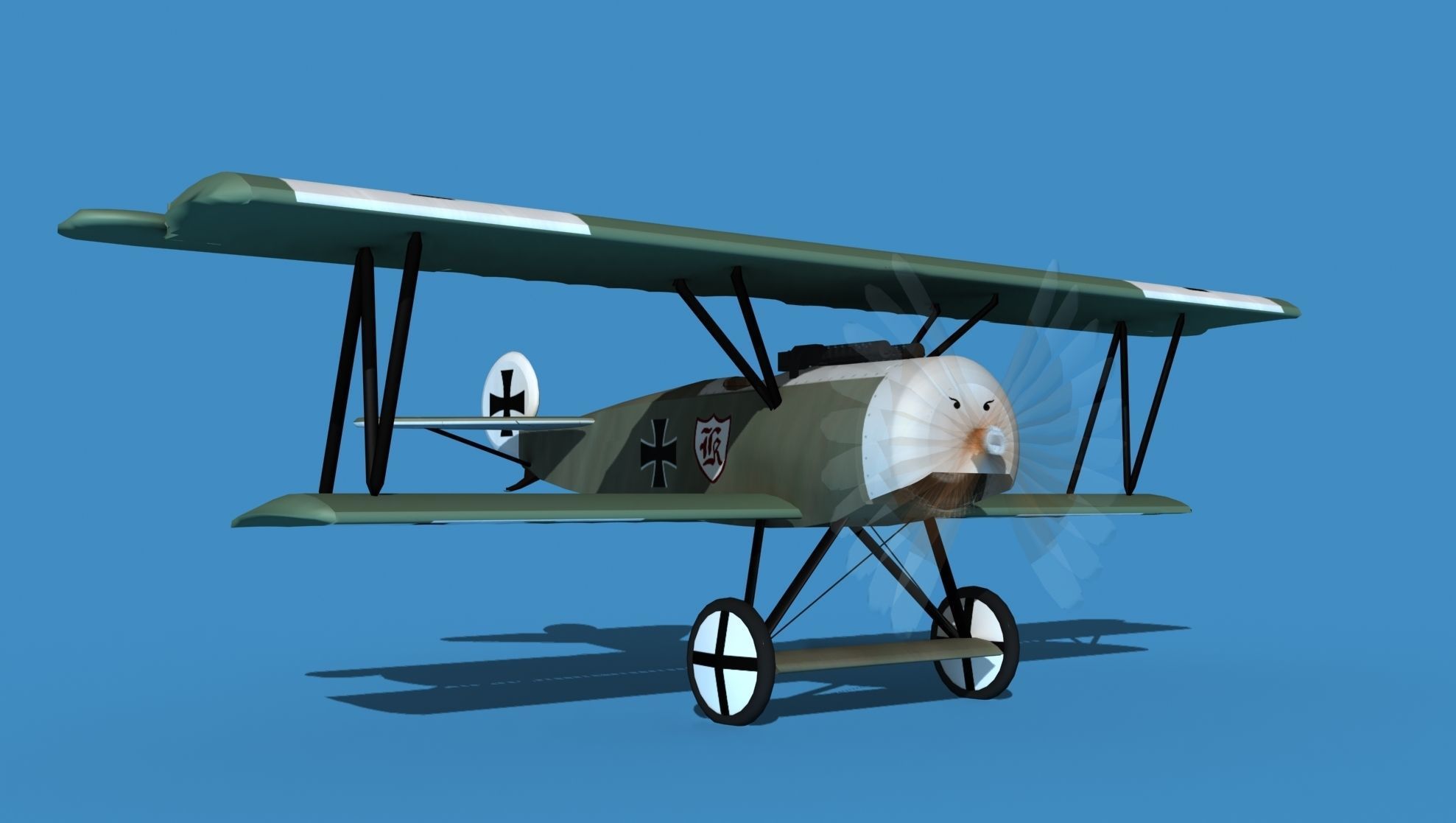 Fokker D-VI V14 3D model_2