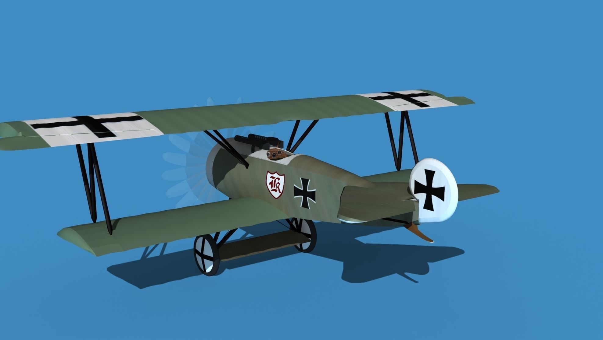 Fokker D-VI V14 3D model_7