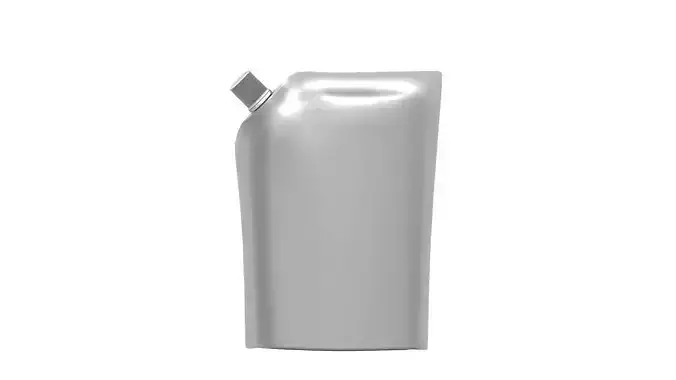 Pouch bag with corner spout lid