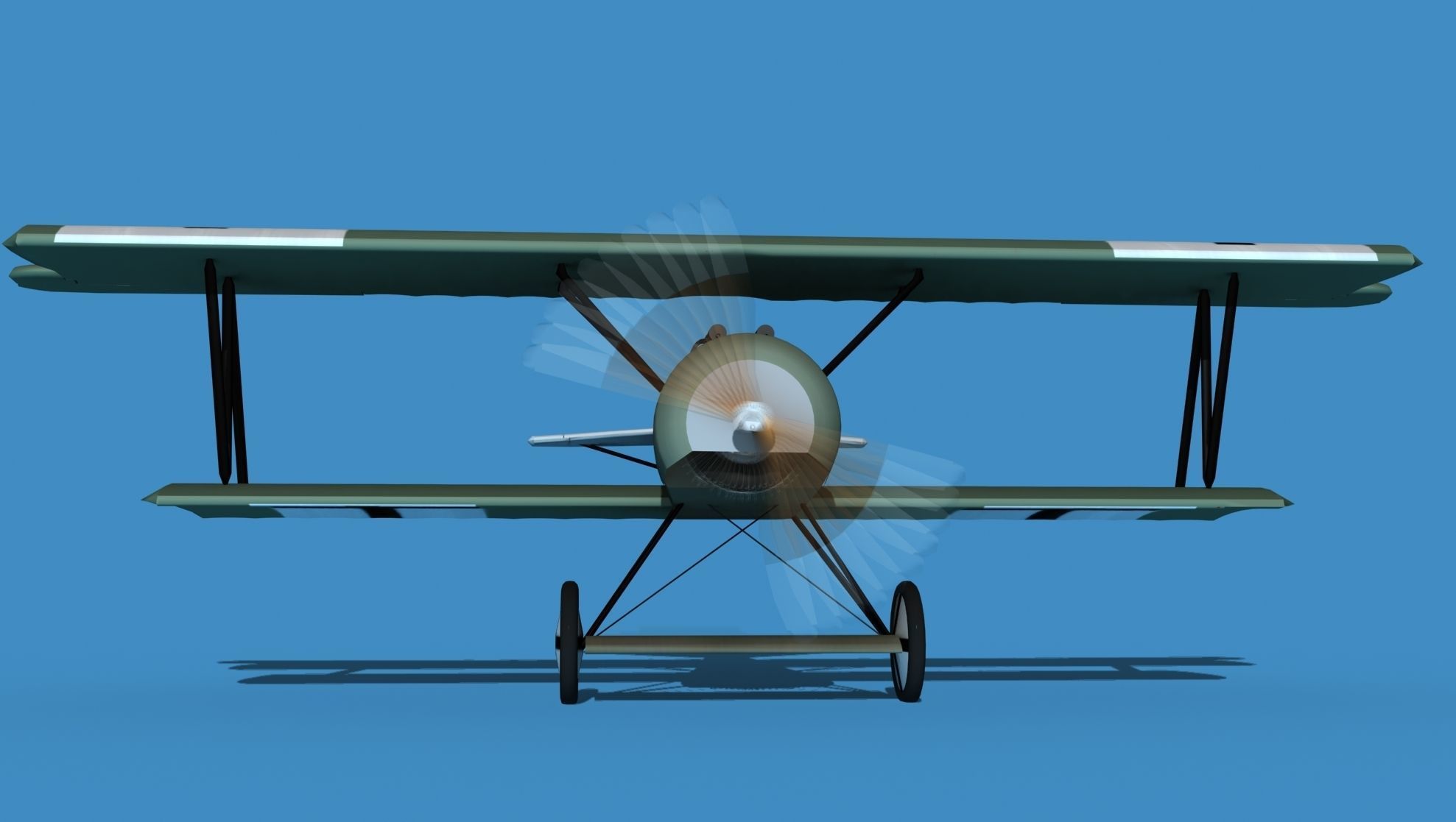 Fokker D-VI V15 3D model_1