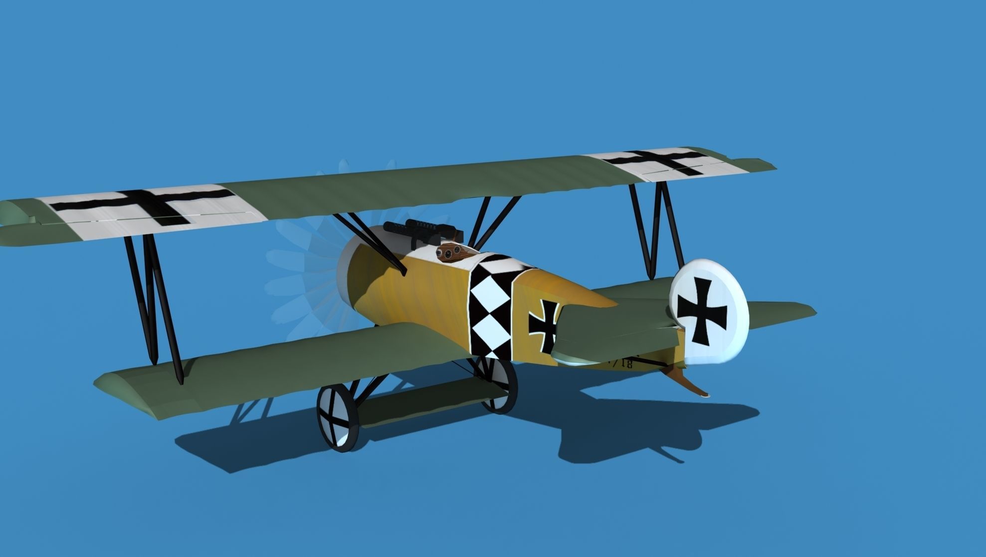 Fokker D-VI V16 3D model_7