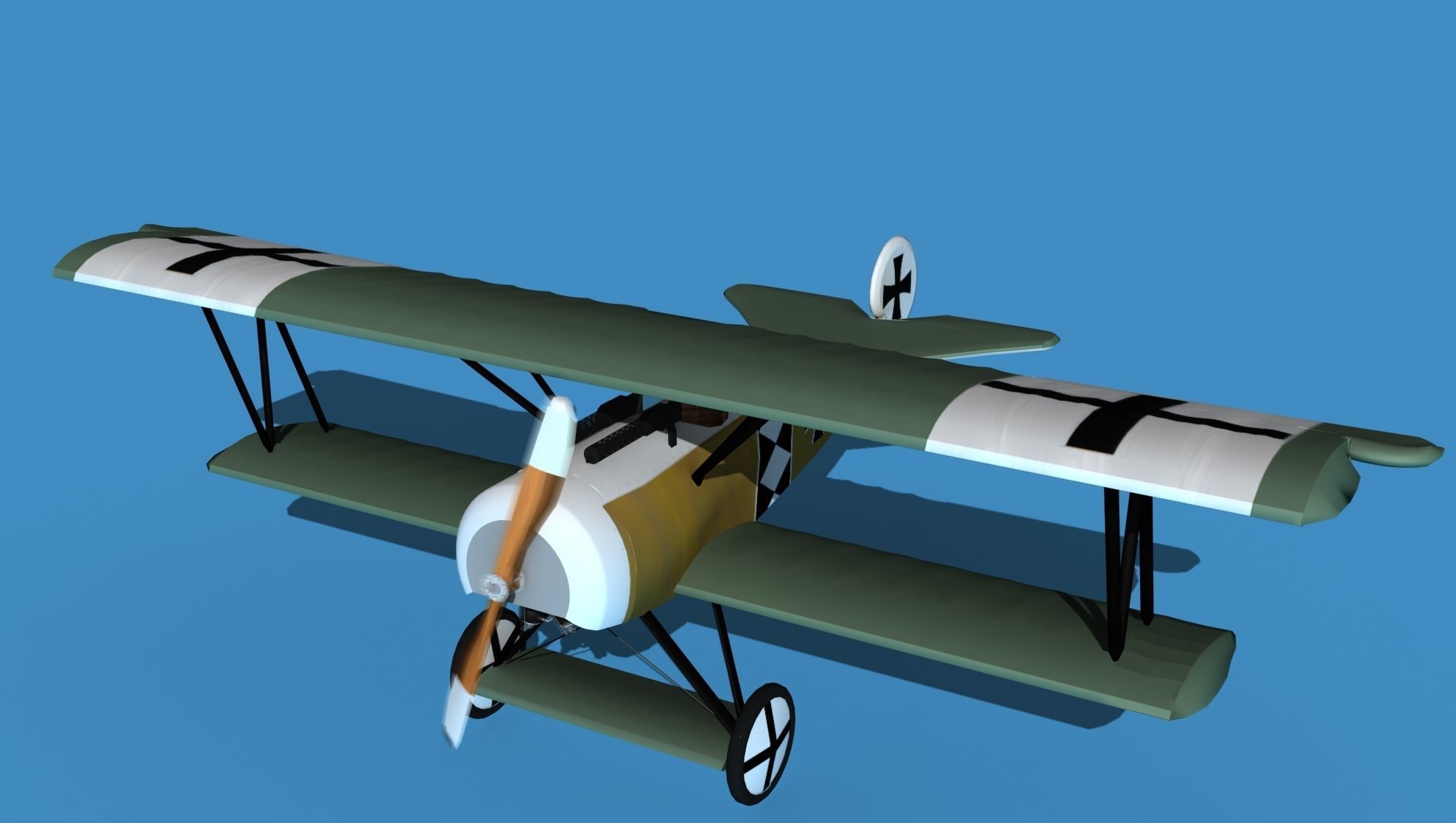 Fokker D-VI V16 3D model_10