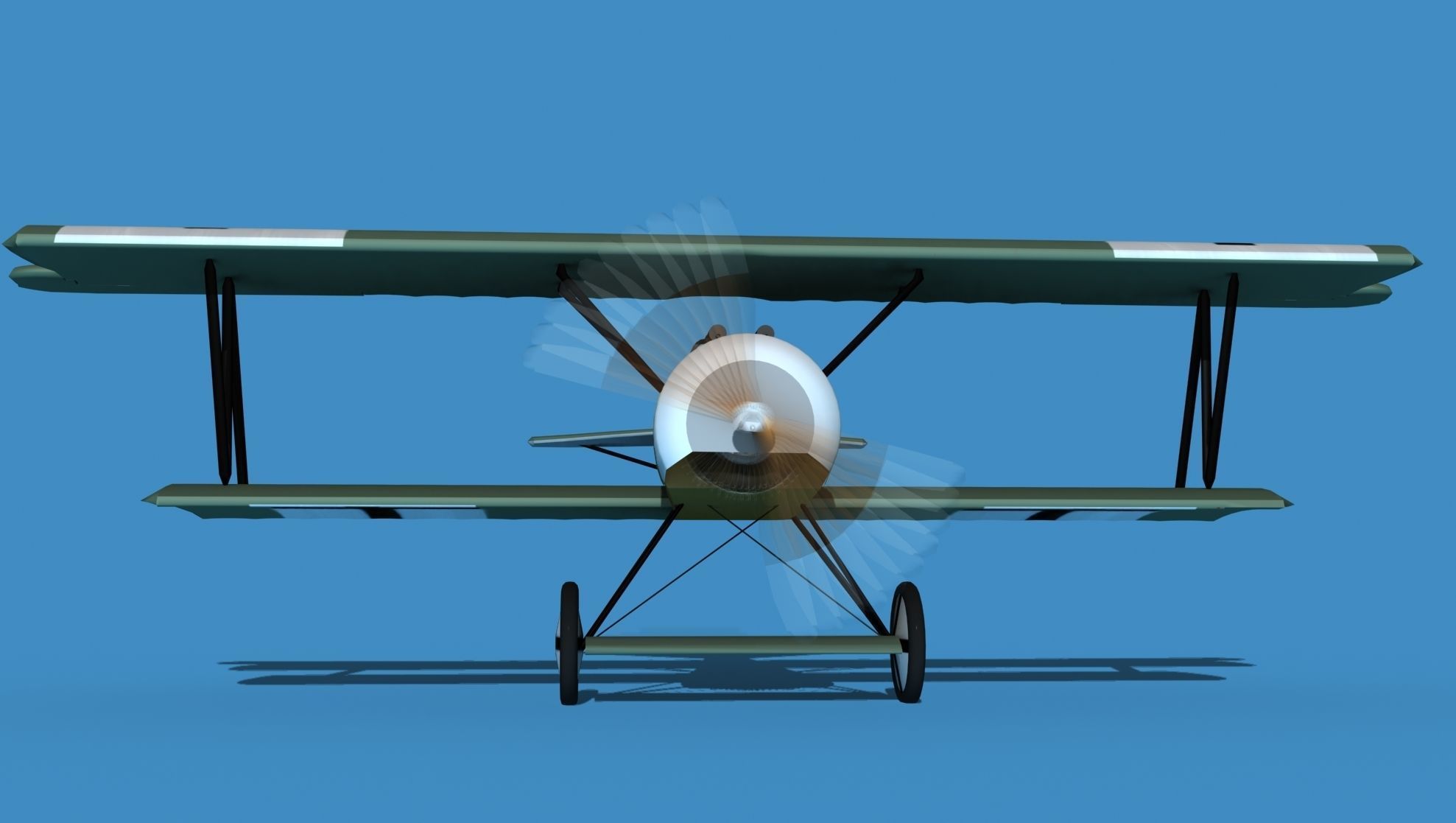 Fokker D-VI V16 3D model_1
