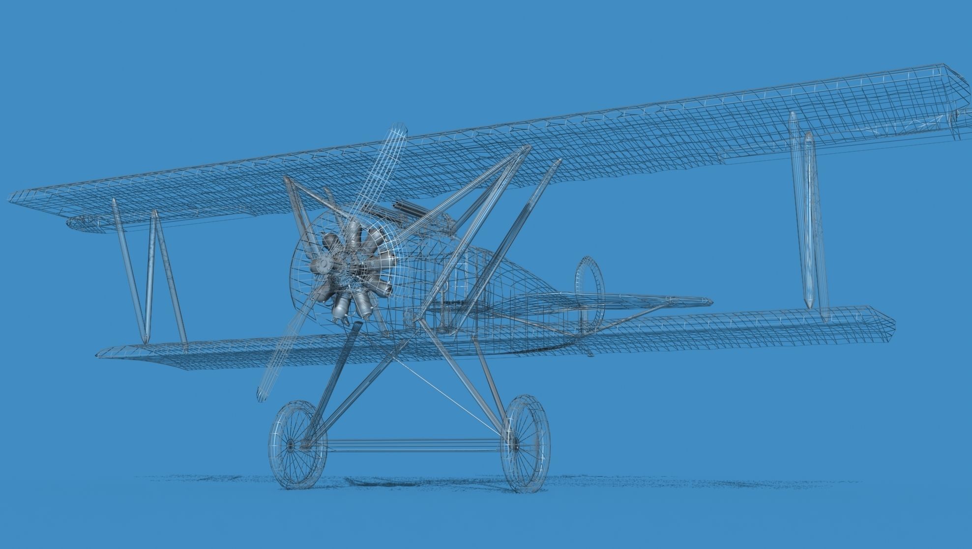 Fokker D-VI V16 3D model_11