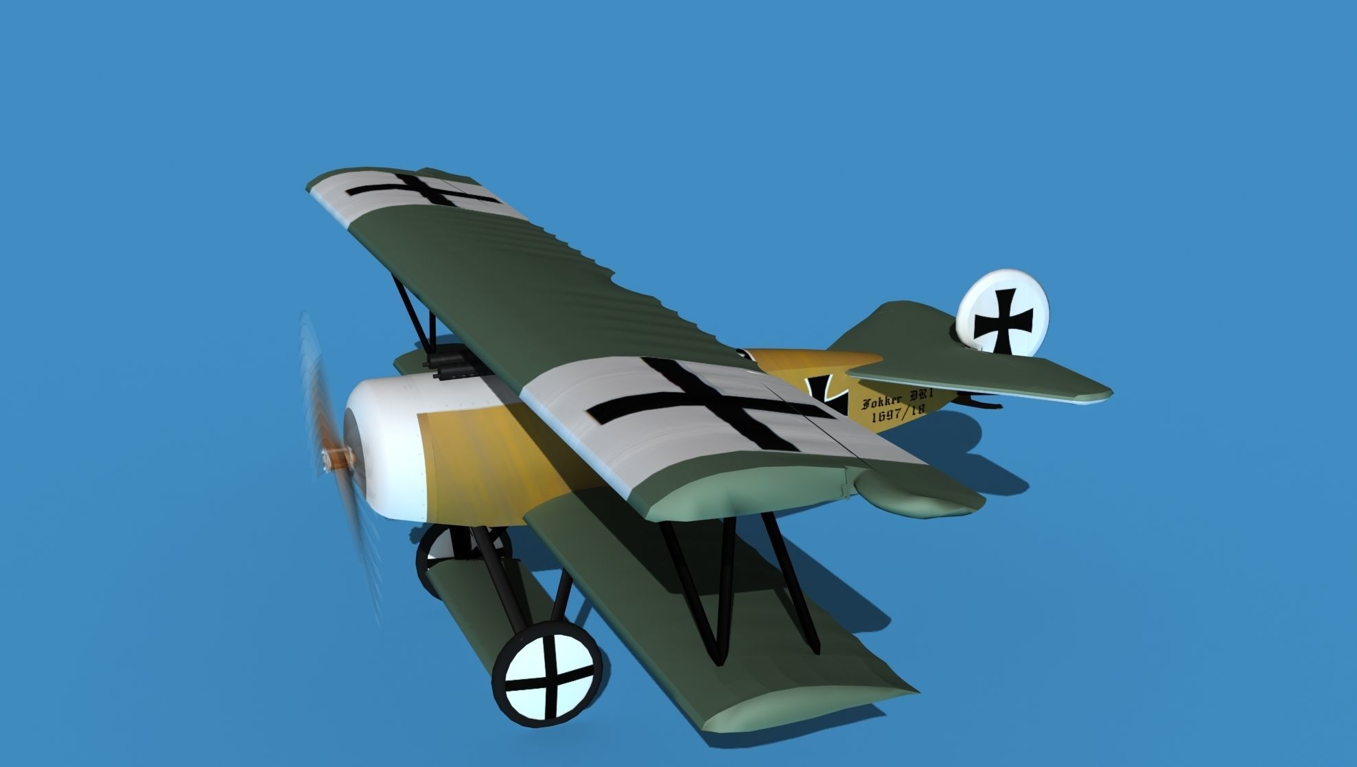 Fokker D-VI V16 3D model_9