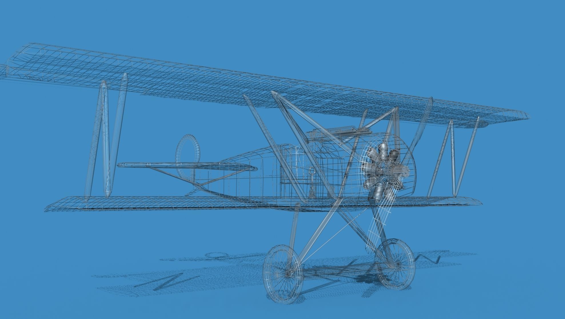 Fokker D-VI V16 3D model_13
