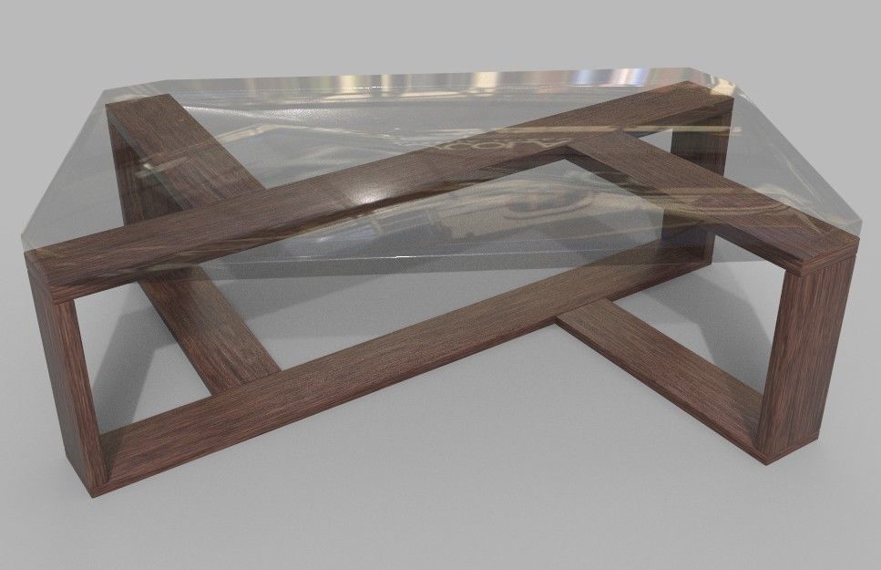 Center Table low poly Low-poly 3D model_4