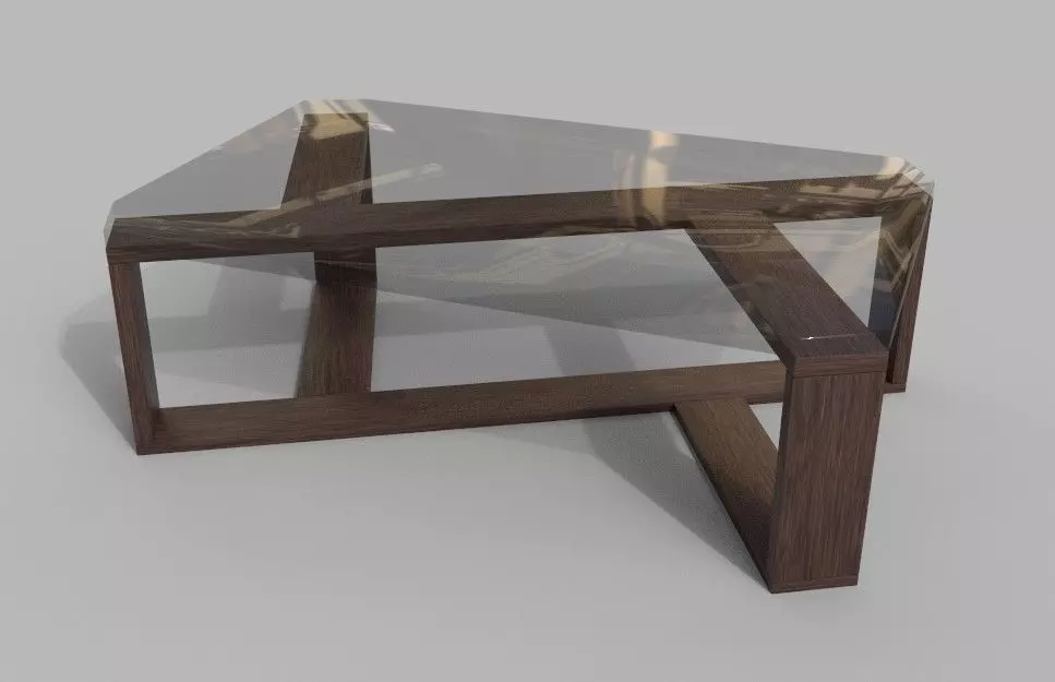 Center Table low poly Low-poly 3D model_0