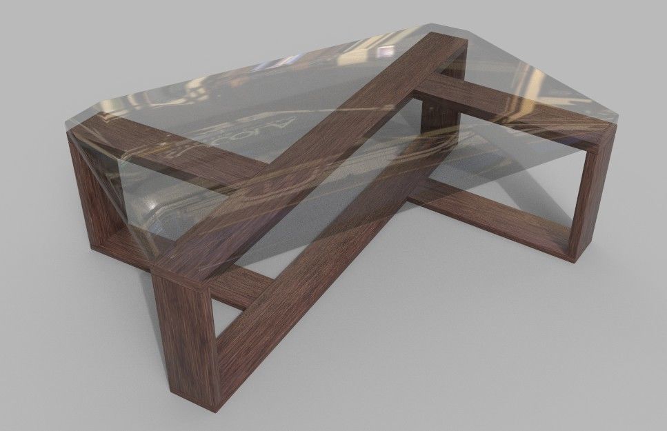Center Table low poly Low-poly 3D model_3