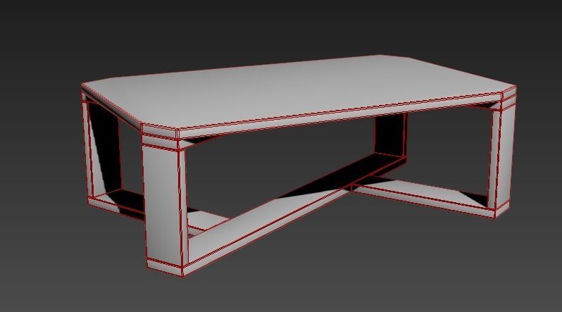 Center Table low poly Low-poly 3D model_5