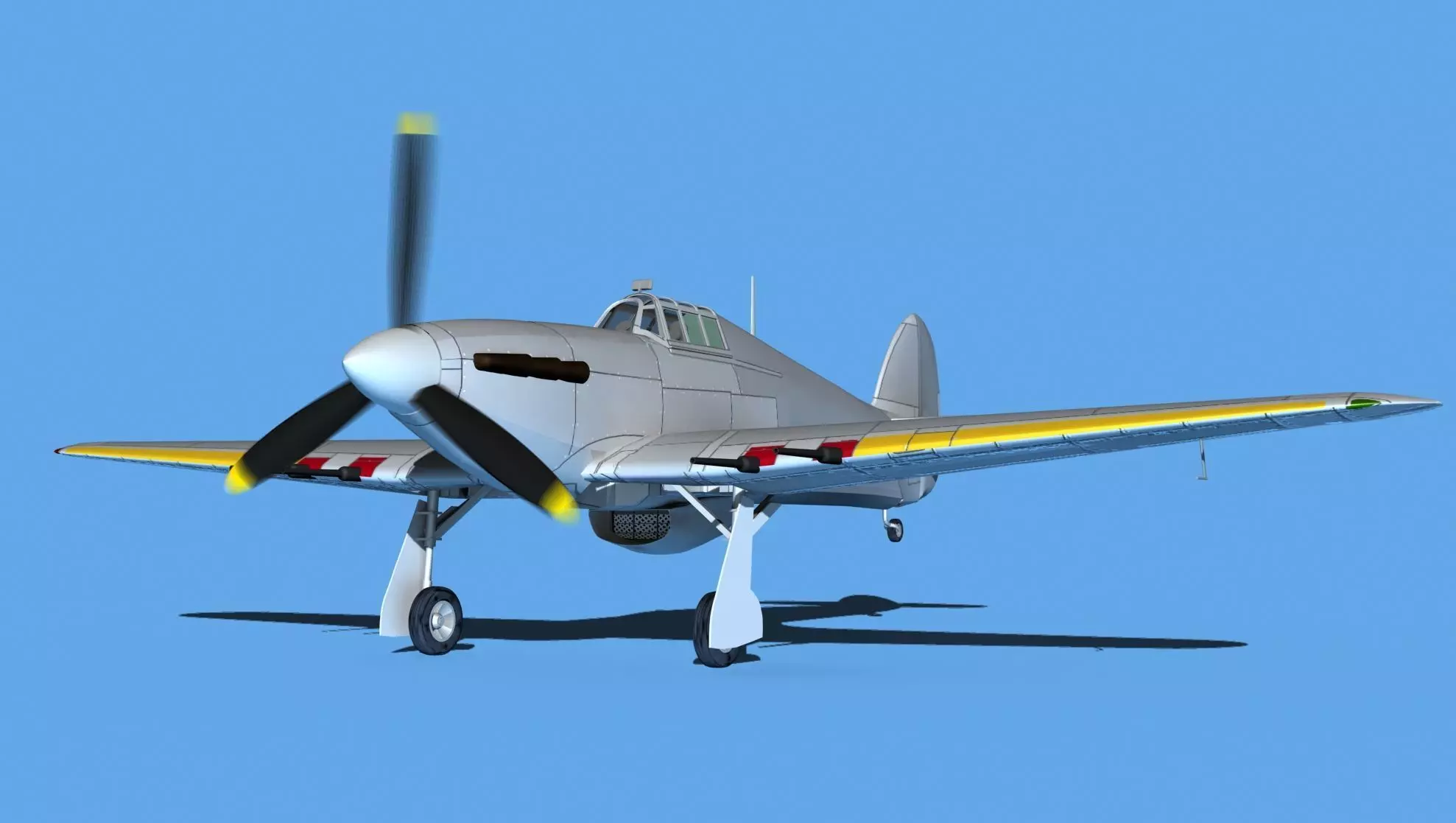 Hawker Hurricane MKII V00 3D model