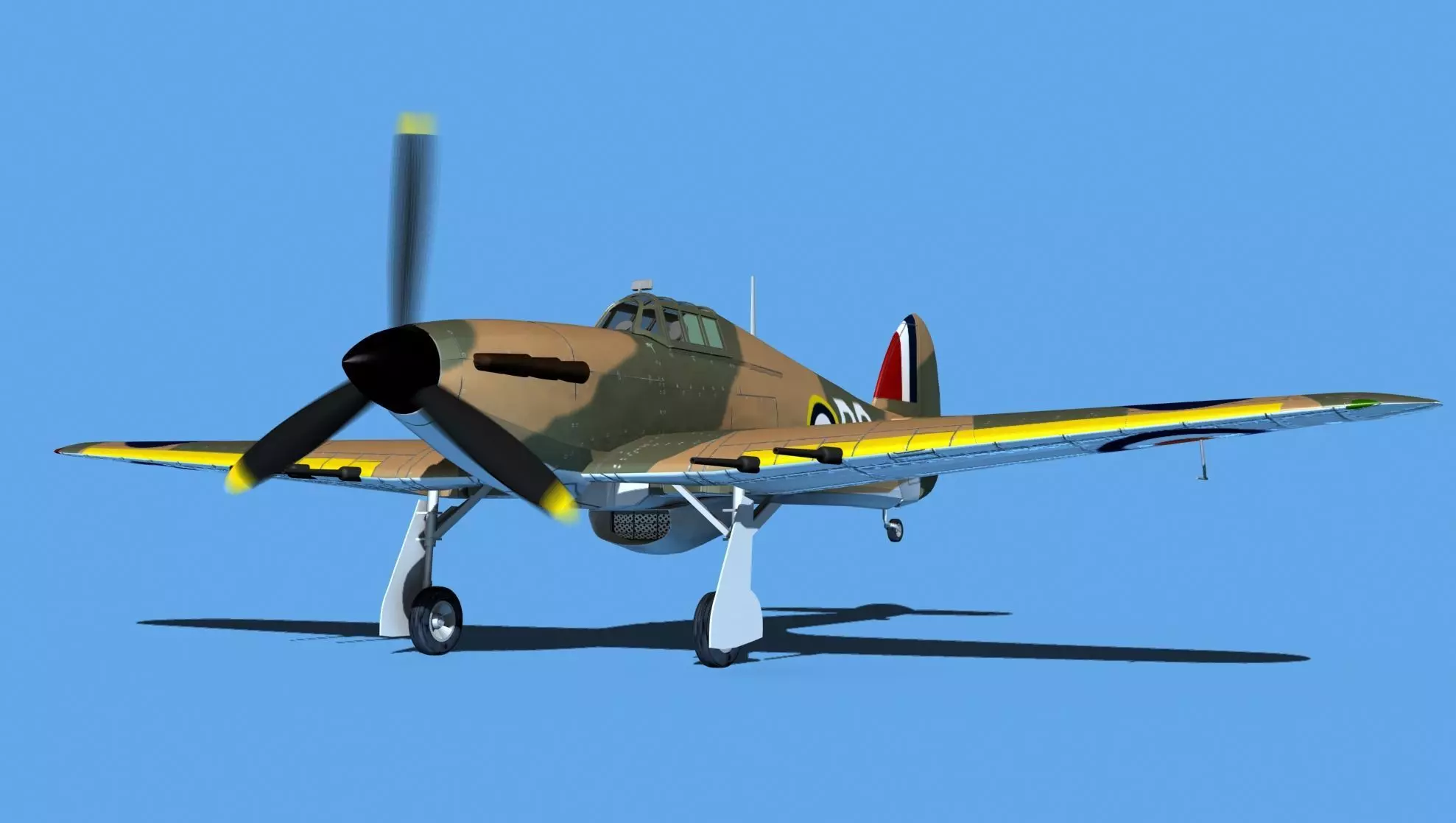 Hawker Hurricane MKII V03 3D model