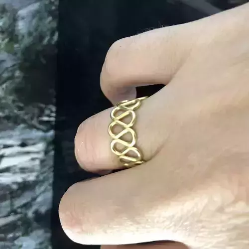 Eternity Band Ring 3dm Stl Render And Real Detail