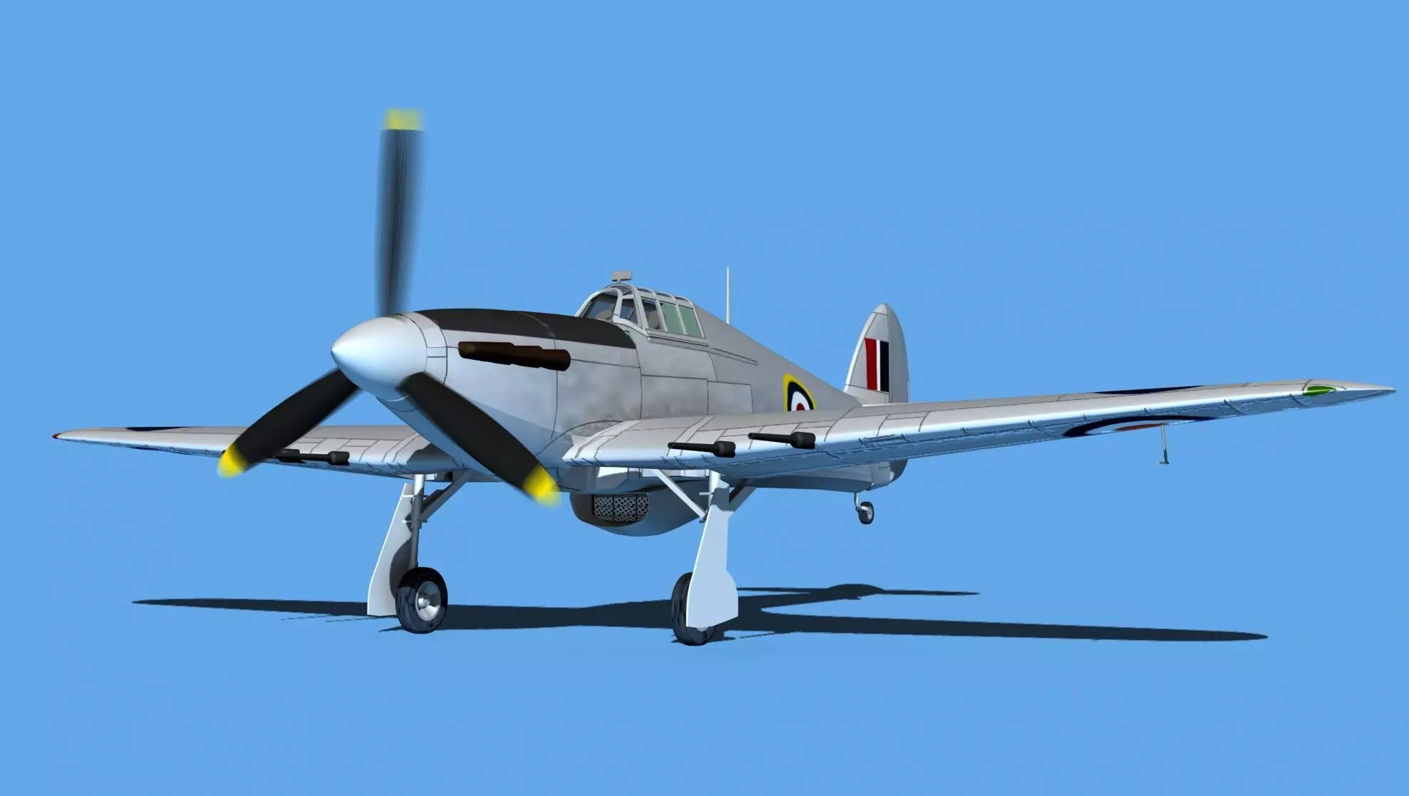 Hawker Hurricane MKII V04 3D model