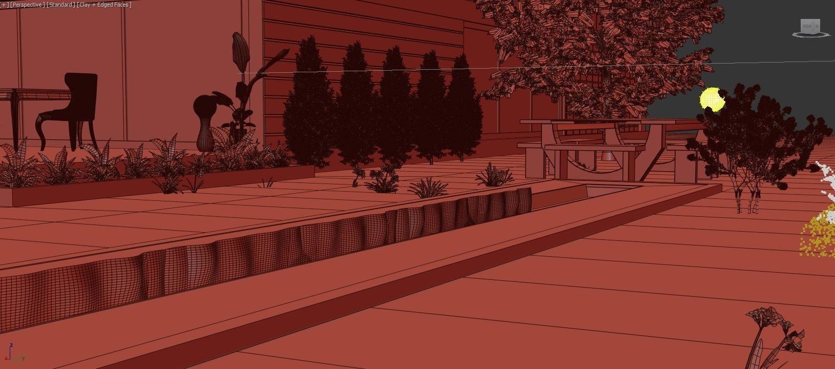 Modern House Garden Landscape Design Realistic Render - 2022 3D model_2