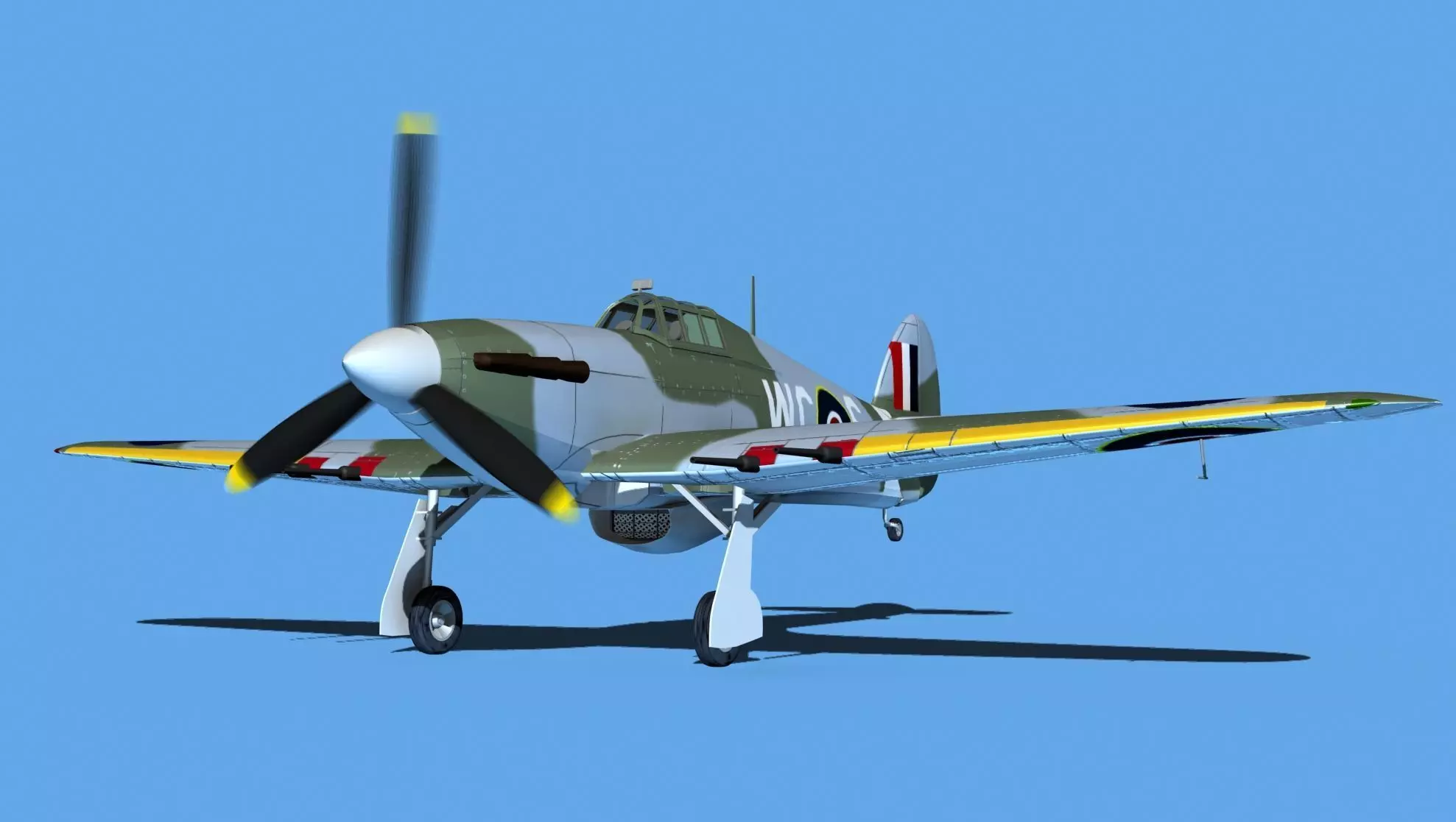 Hawker Hurricane MKII V13 3D model