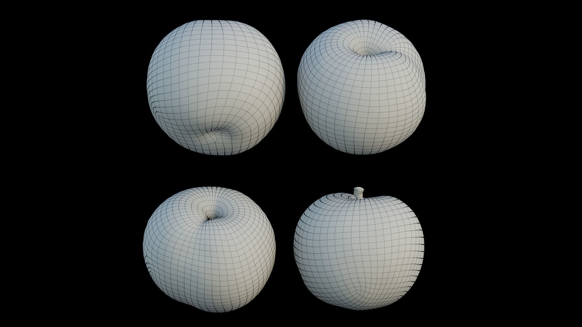 Plum fruit 3D model_8