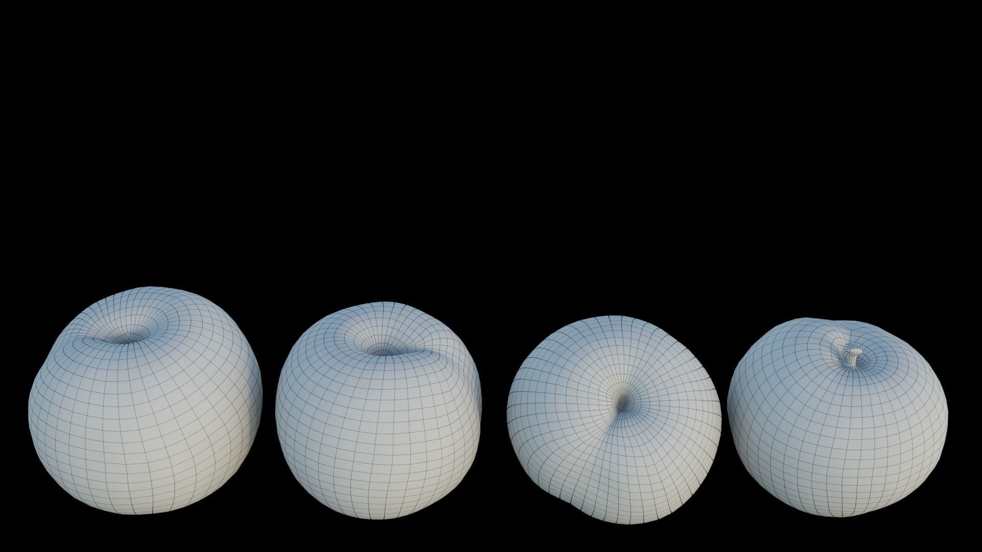 Plum fruit 3D model_6