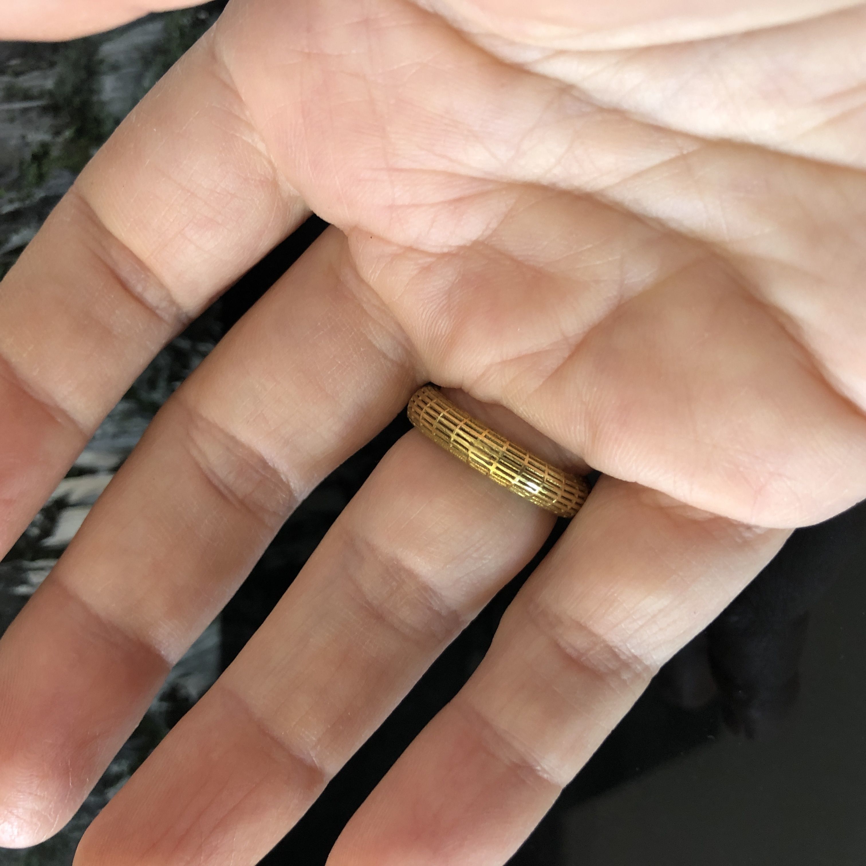 Fashion Cage Ring 3D Print Model Render And Real Detail 3D print model_1