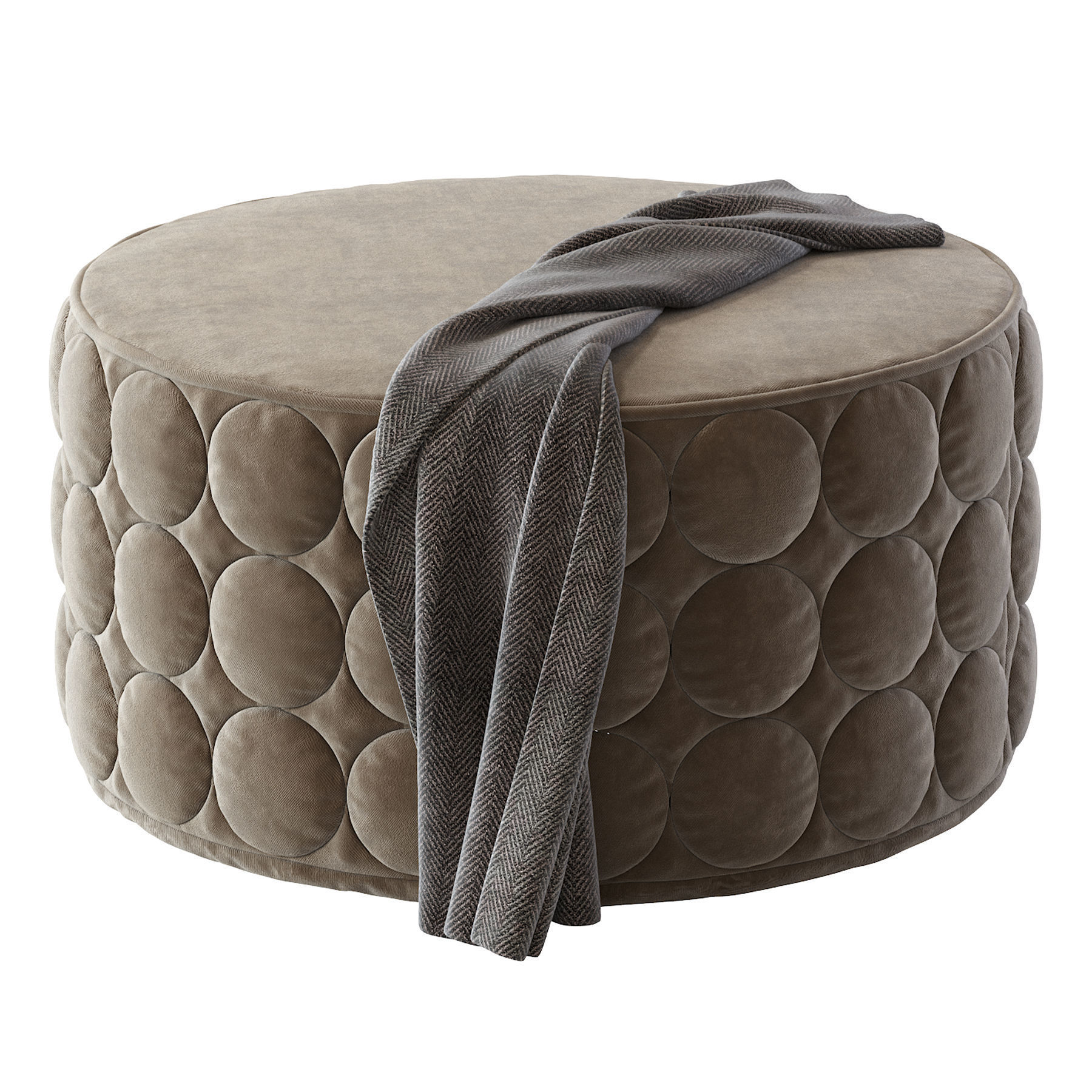 Pouf Velletri 3D model_2