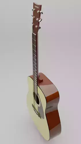 YAMAHA f310 Acoustic Guitar 3D Model