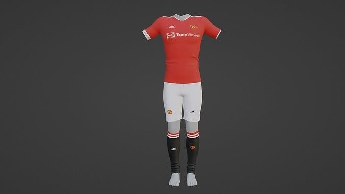 Manchester United Sportwear Low-poly 3D model
