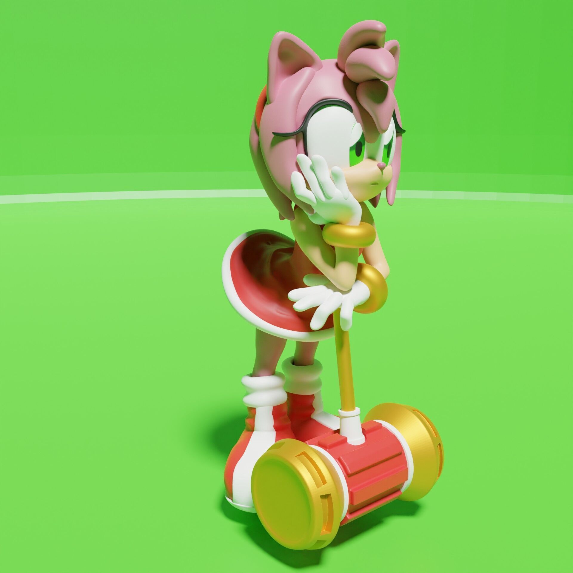Amy Rose model 3D print 3D print model_2